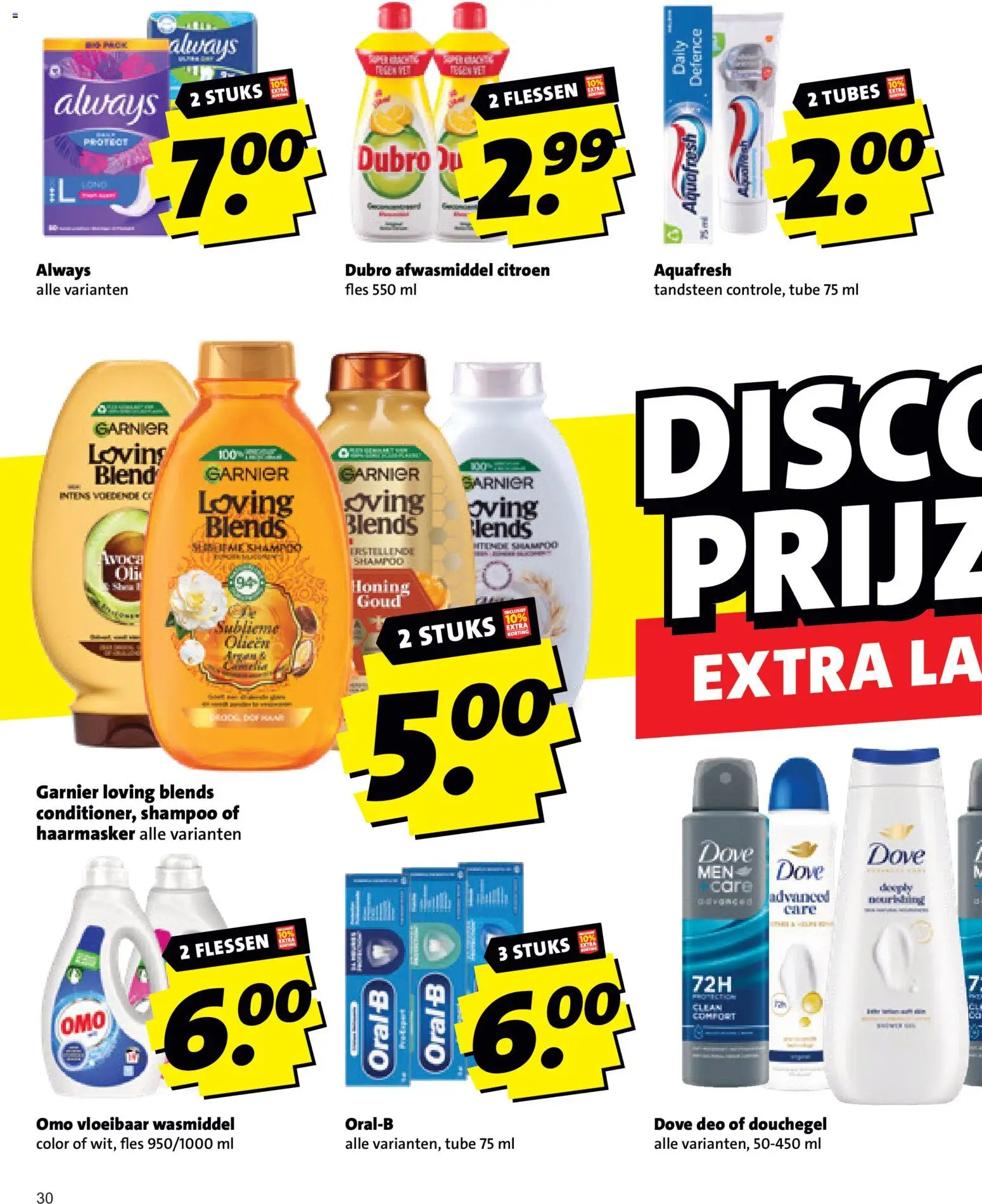 {H1} | Pagina: 30 | Producten: Vloeibaar wasmiddel, Fles, Afwasmiddel, Shampoo