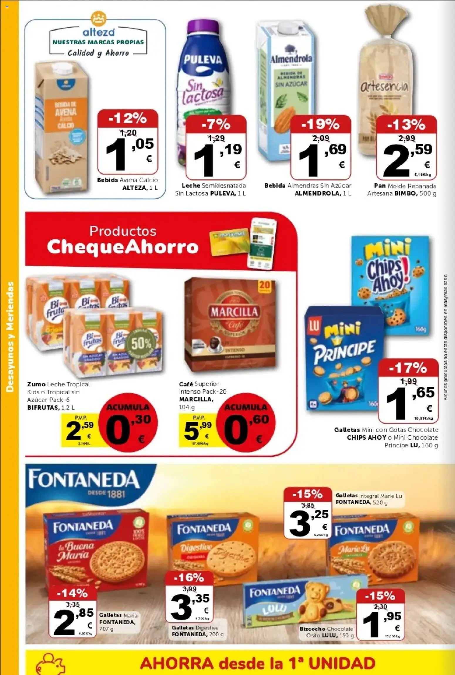 Masymas folleto │ válido desde el 21/08/2026 | Página: 10 | Productos: Leche semidesnatada, Pan, Café, Chocolate