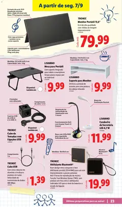 Pré-visualização TRONIC Cabo USB, Com caixa robusta em alumínio e invólucro protetor em nylon. Velocidade de transmissão de dados: 480 Mbps válido de 10/08/2026 | Página: 23