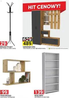 Pogląd oferty "Merkury Market gazetka - Meble, Wypoczynki, Materace" - ważna od 01.06.2026 | Strona: 37 | Produkty: Półka, Wieszak, Regał