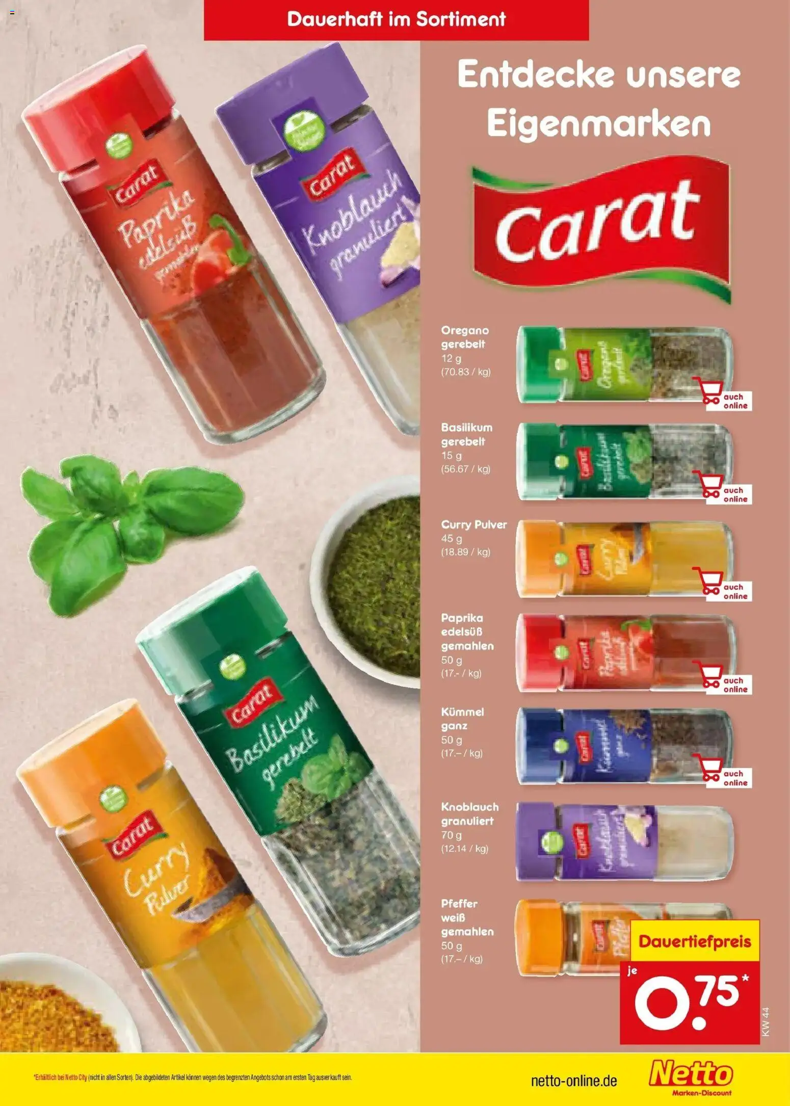 Netto Marken-Discount Prospekt Hamburg – gültig ab 26.10.2026 | Seite: 17 | Produkte: Paprika, Pfeffer, Knoblauch