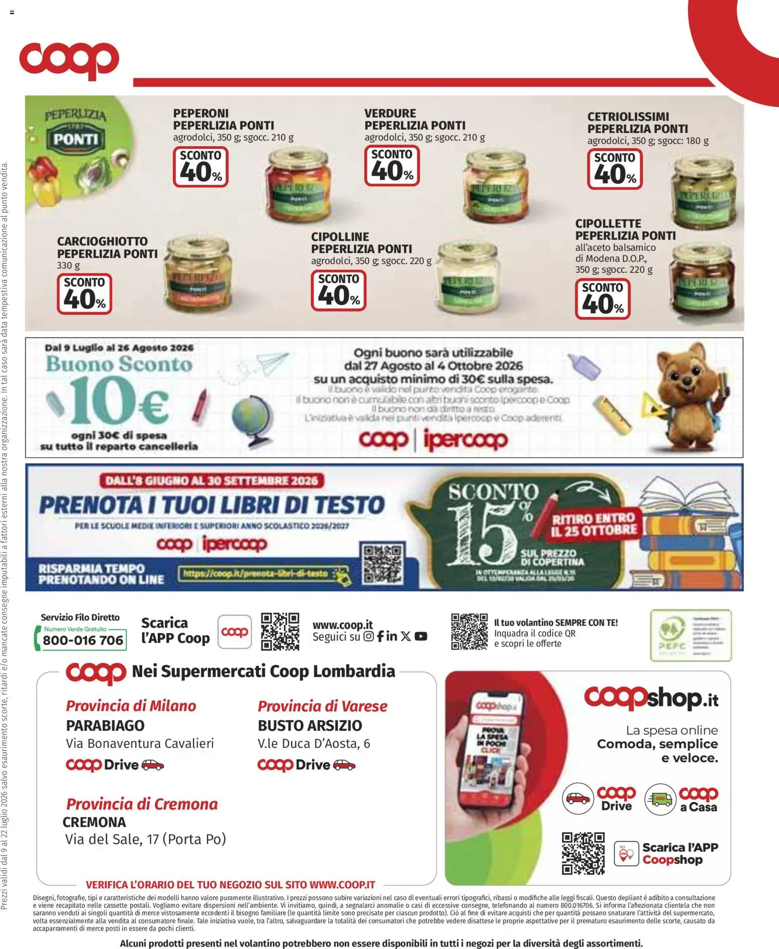Volantino COOP del 09/07/2026 | Pagina: 34 | Prodotti: Tè, Peperoni, Data, Cipolline