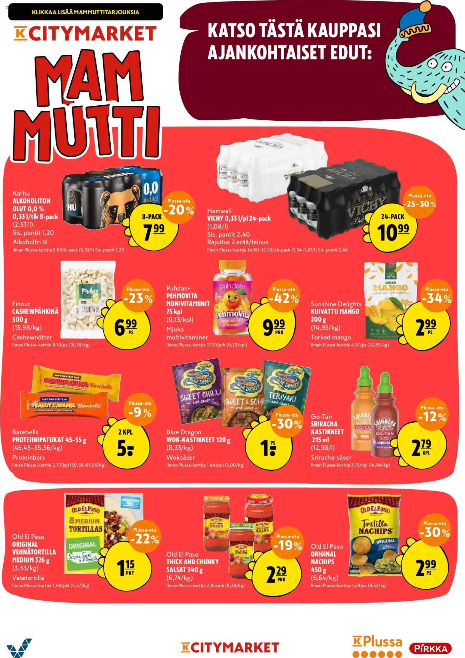 K-Citymarket tarjoukset – voimassa 15/10/2026 alkaen | Sivu: 20 | Tuotteet: Kastikkeet, Mango, Salsa, Sriracha