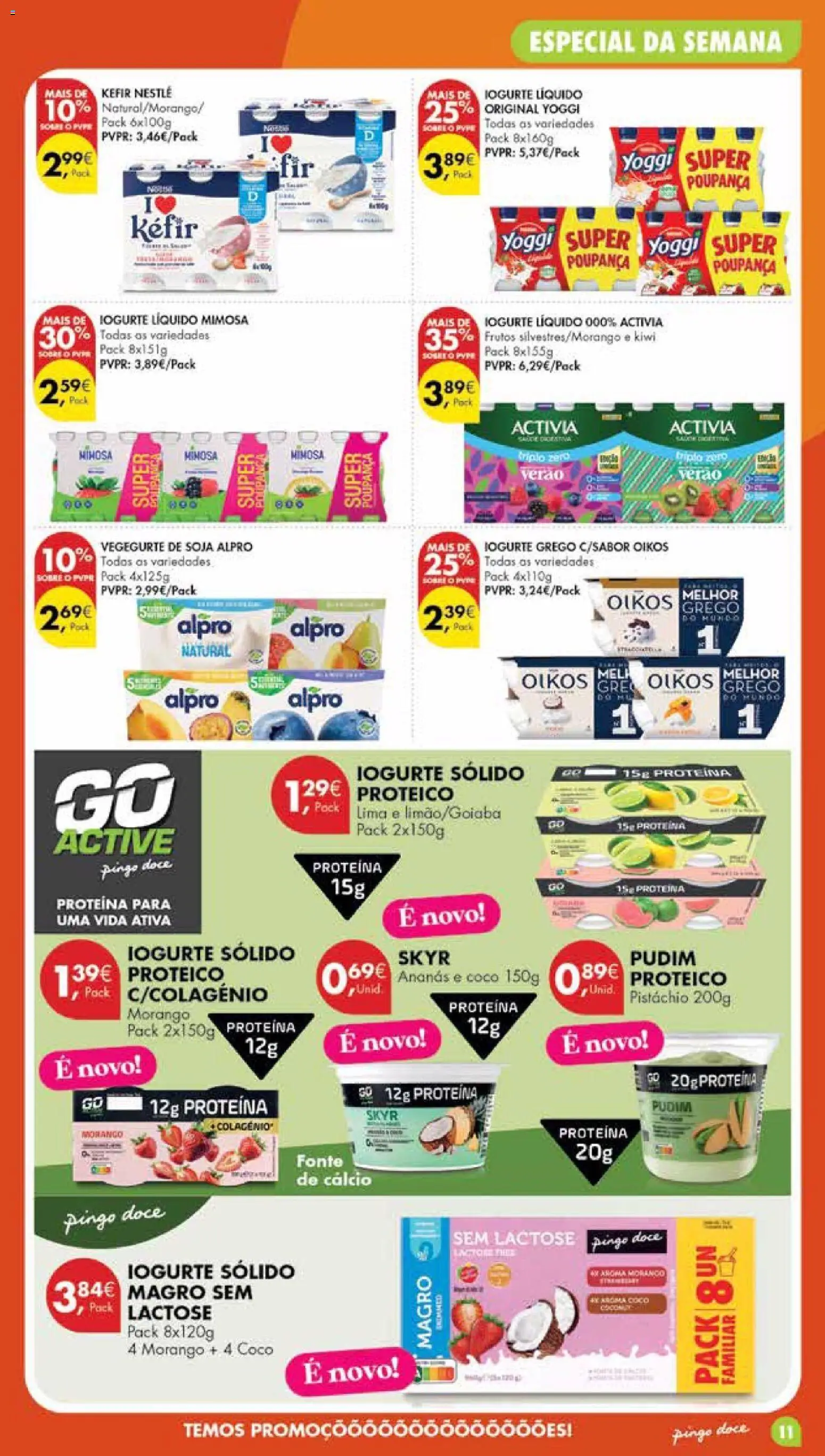 Pingo Doce Poupe Esta Semana Madeira │ válido de 18/08/2026 | Página: 11 | Produtos: Soja, Cálcio, Lima, Proteina