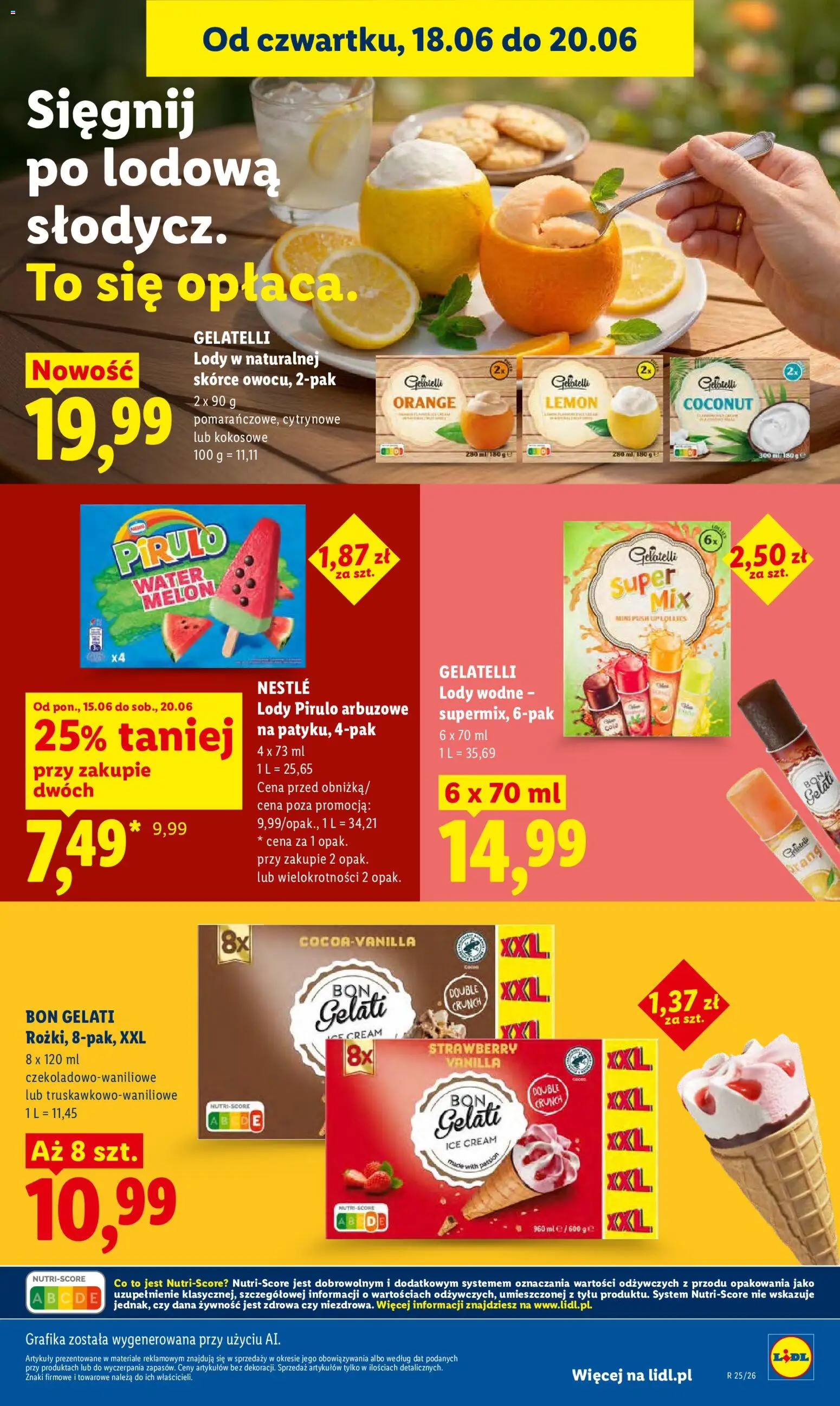 Lidl gazetka od 18.06.2026 | Strona: 55 | Produkty: Melon, Lody
