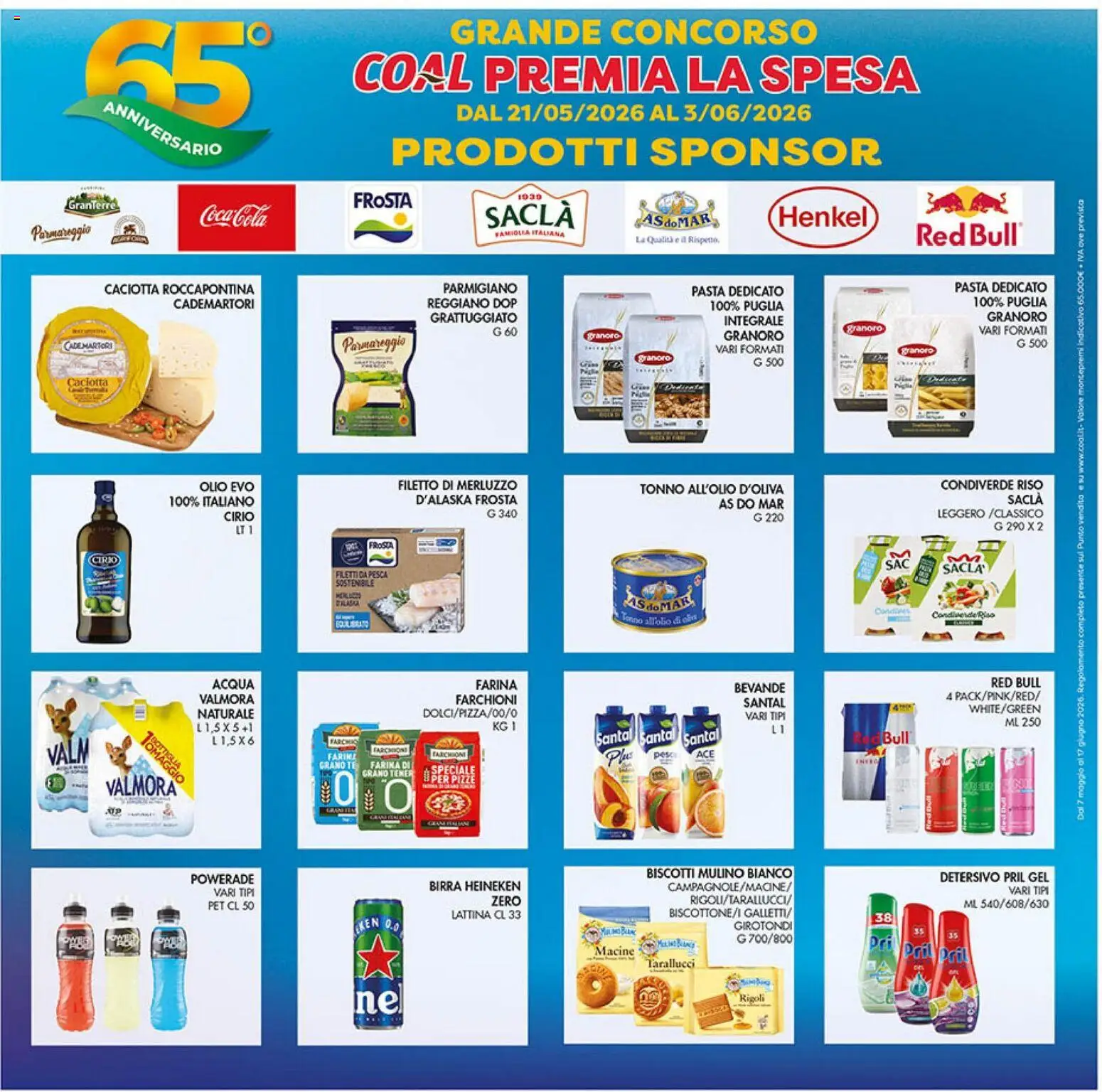 Volantino Coal del 21.05.2026 | Pagina: 3 | Prodotti: Riso, Tonno, Red Bull, Heineken