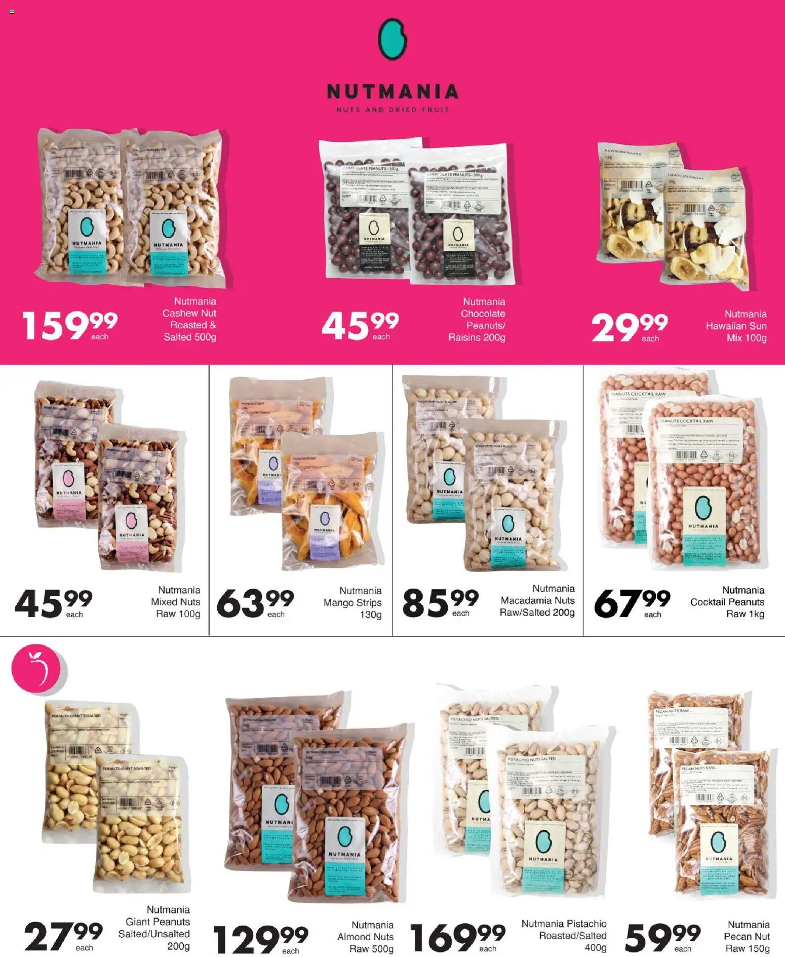 New Save catalogue – valid from 29/09/2026 | Page: 42 | Products: Chocolate, Nuts, Peanuts, Fruit