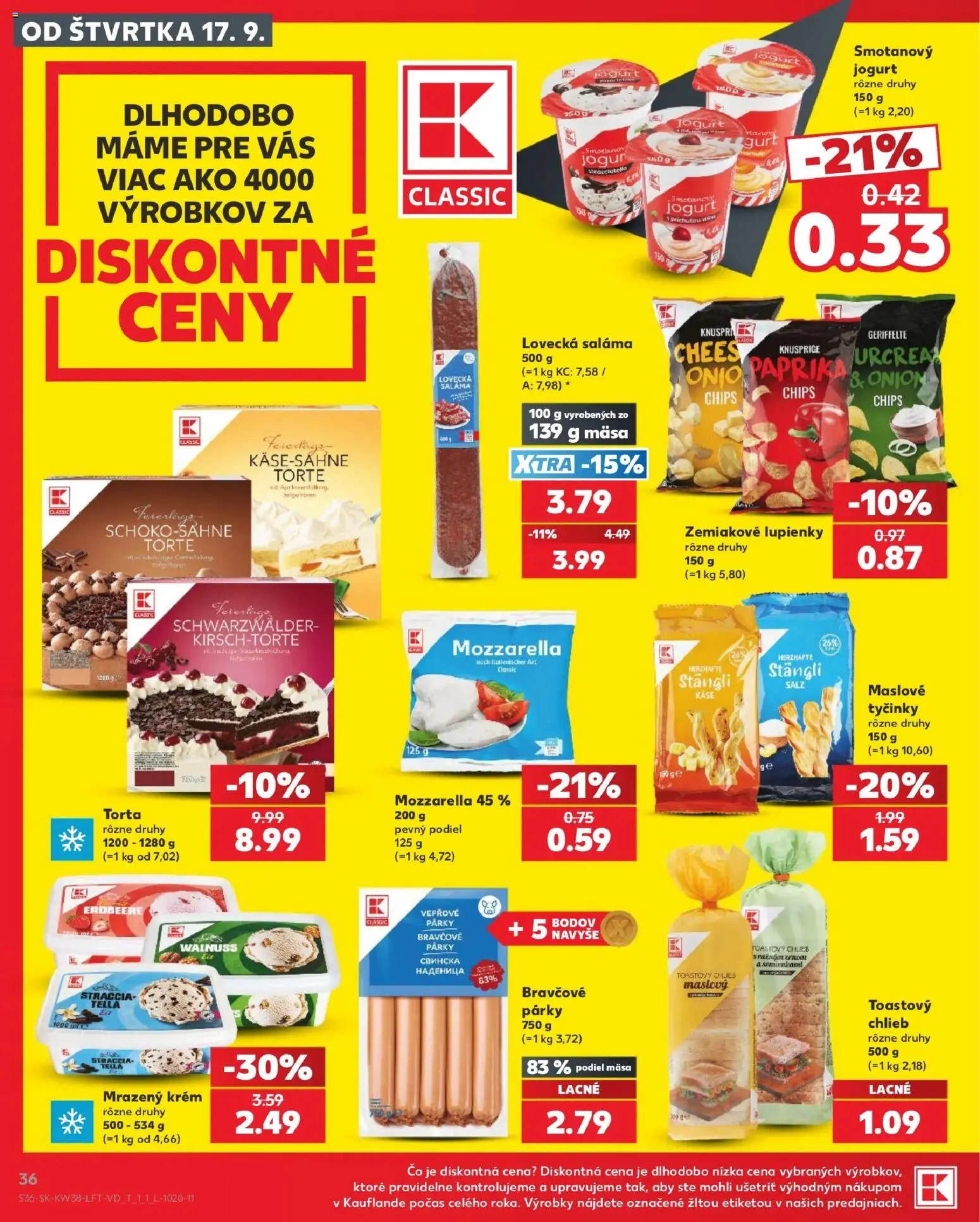 Kaufland SK akciós ujság - amely érvényes a következő dátumtól: 2026.09.17. | Oldal: 36