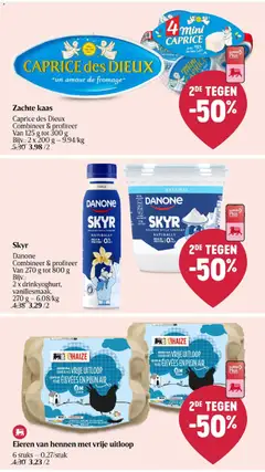 Delhaize folder week 40 - Voorbeeld van een folder van Delhaize, geldig van 01/10/2026 | Pagina: 25 | Producten: Skyr, Kaas, Yoghurt, Eieren