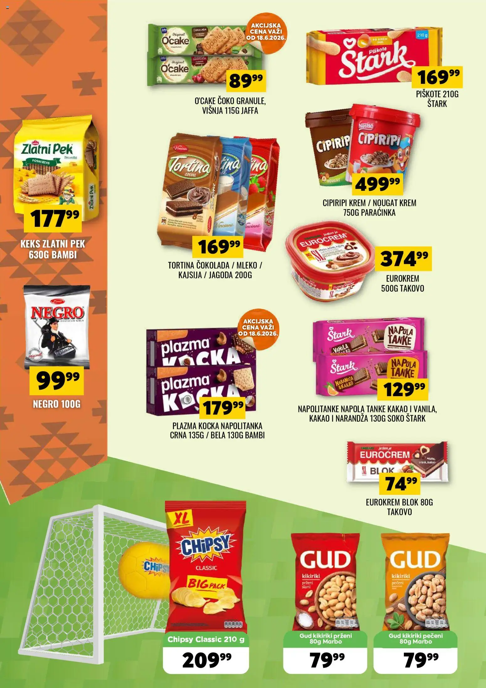 Tekijanka katalog - važi od 17.06.2026 | Strana: 12 | Proizvode: Jagoda, Višnja, Eurocrem, Kikiriki