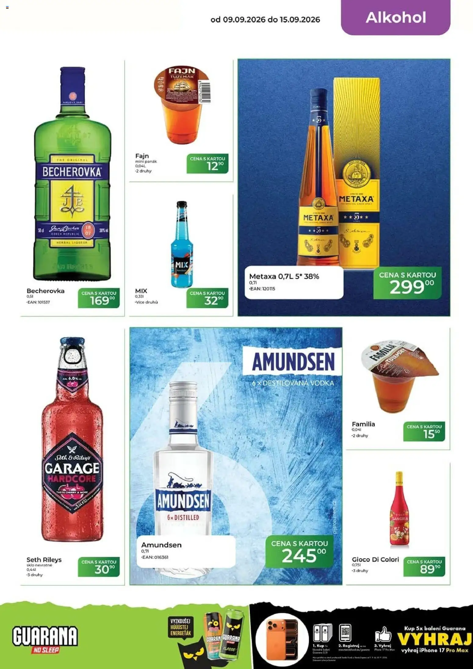 Tamda Foods leták od 16.09.2026 | Strana: 15 | Produkty: Sangria, Iphone, Metaxa, Alkohol