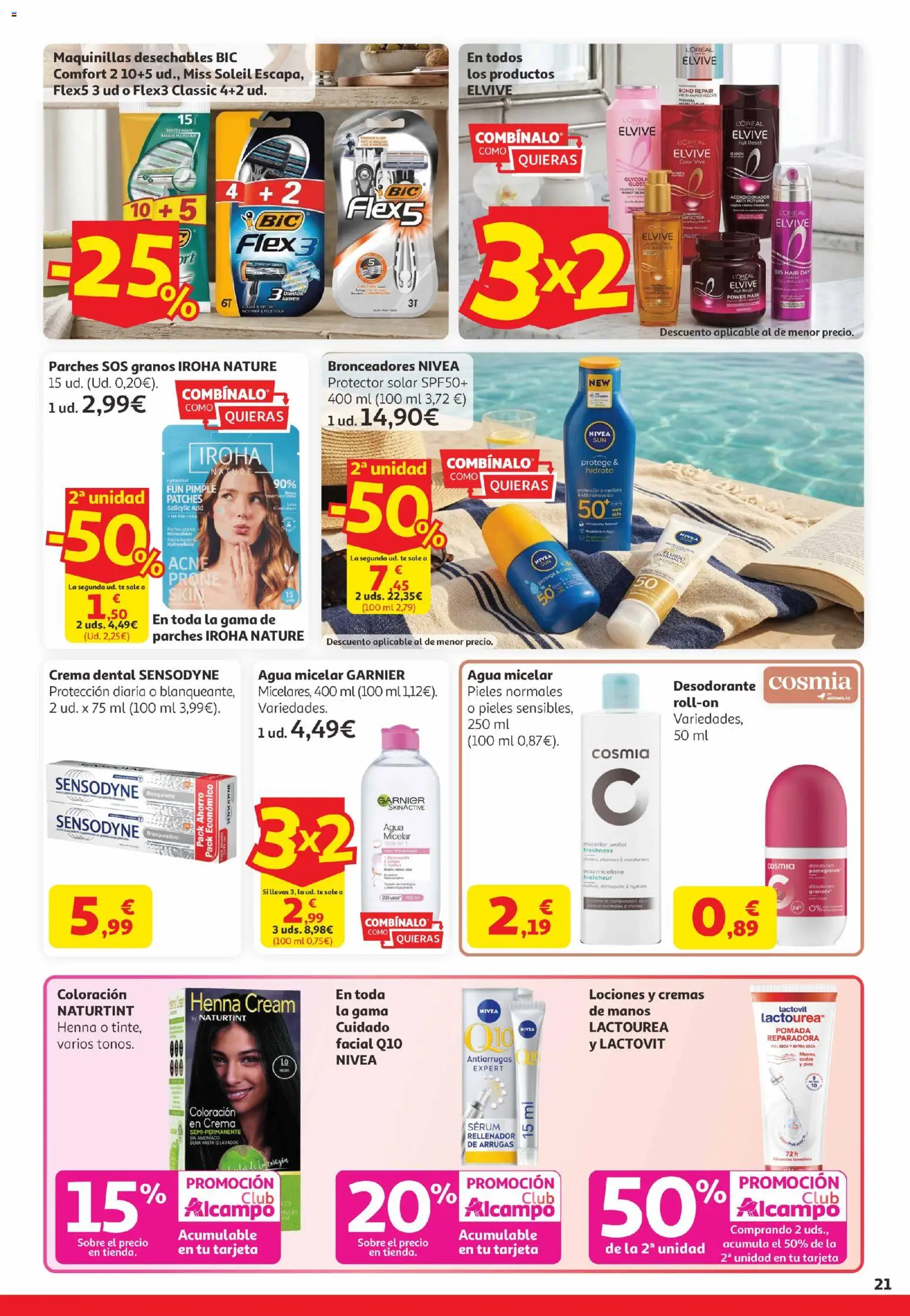 Alcampo Canarias │ válido desde el 21.04.2026 | Página: 21 | Productos: Agua micelar, Desodorante, Té, Cable