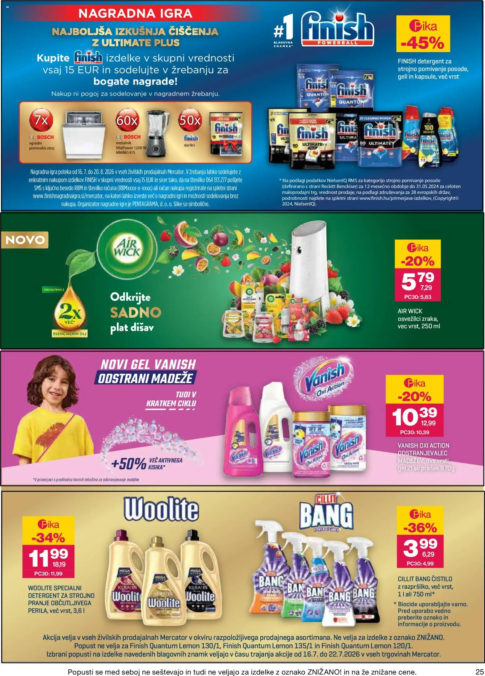 Novi Mercator katalog ponudbe – veljaven od 16.07.2026 | Stran: 25 | Izdelki: Mesalnik, Igra, Pomivalni stroj, Detergent