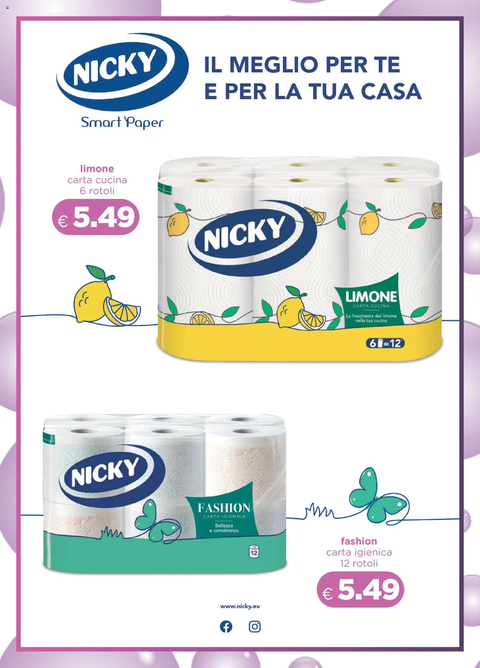 Volantino Acqua e Sapone del 11/10/2026 | Pagina: 8 | Prodotti: Carta igienica, Tè, Limone