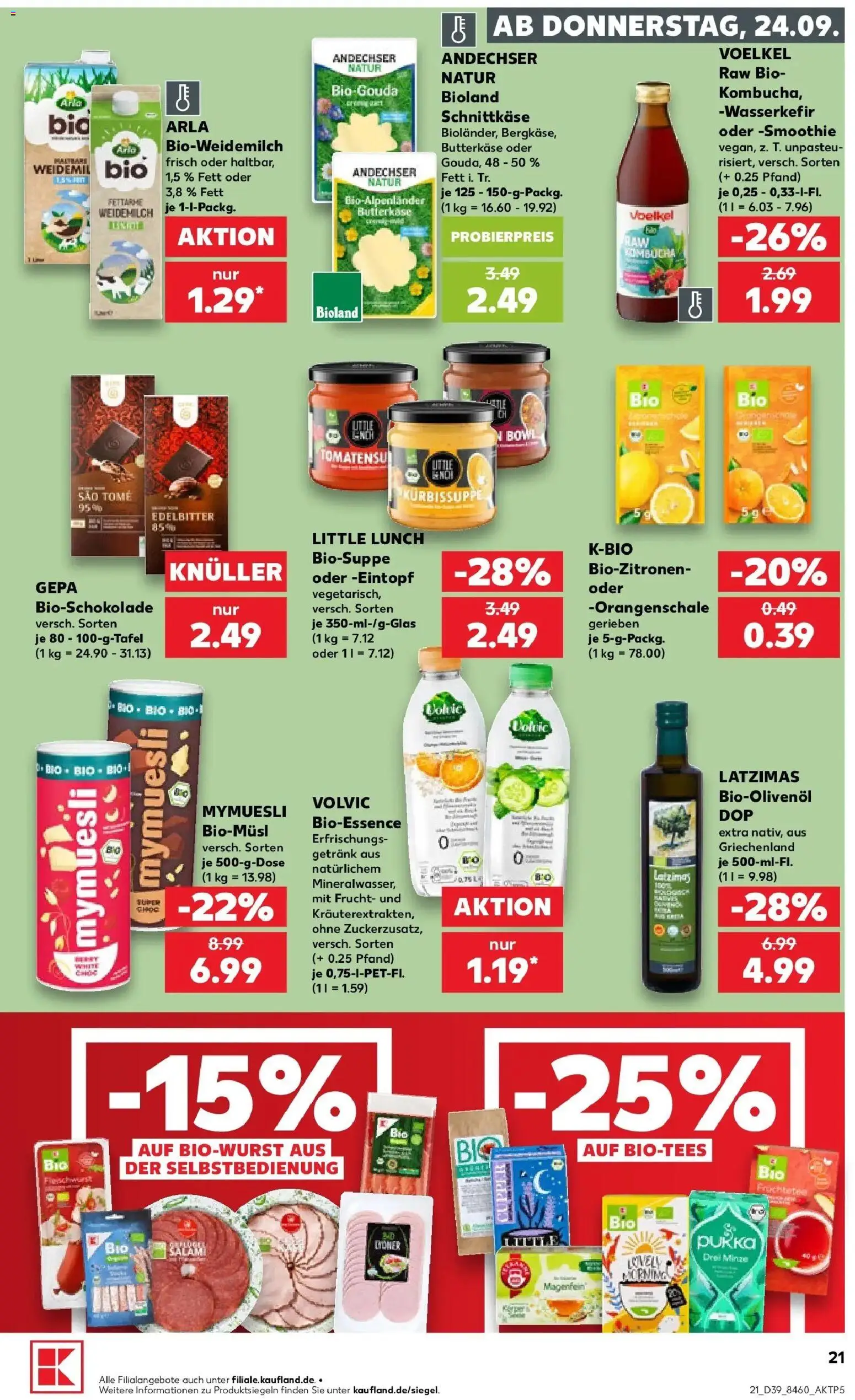 Prospekt Kaufland ab 21.09.2026 » Angebote Online zum Blättern | Seite: 33 | Produkte: Salami, Volvic