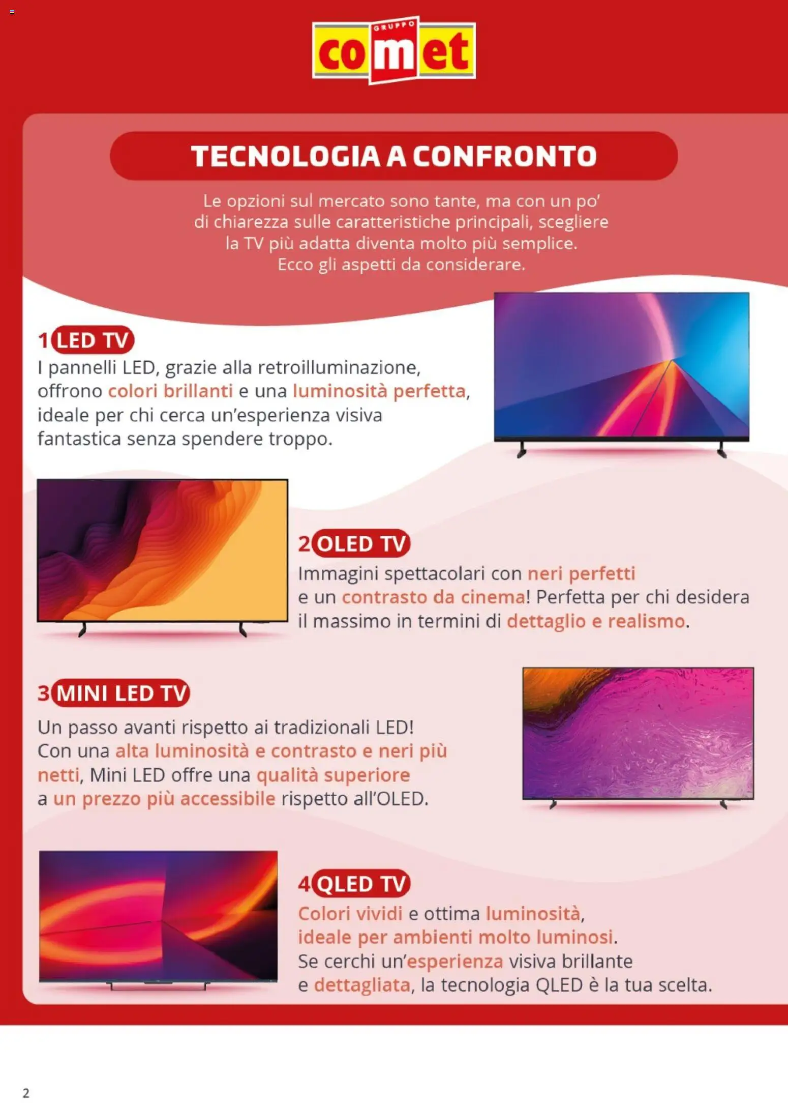 Volantino Comet del 09/10/2026 | Pagina: 2 | Prodotti: TV