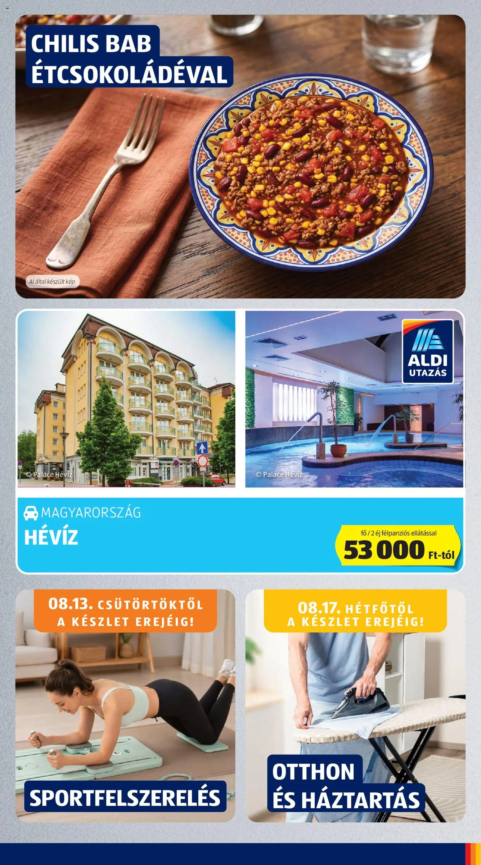 Aldi akciós ujság - amely érvényes a következő dátumtól: 2026.08.13. | Oldal: 7 | Termékek: Chili, Bab, Chilis bab
