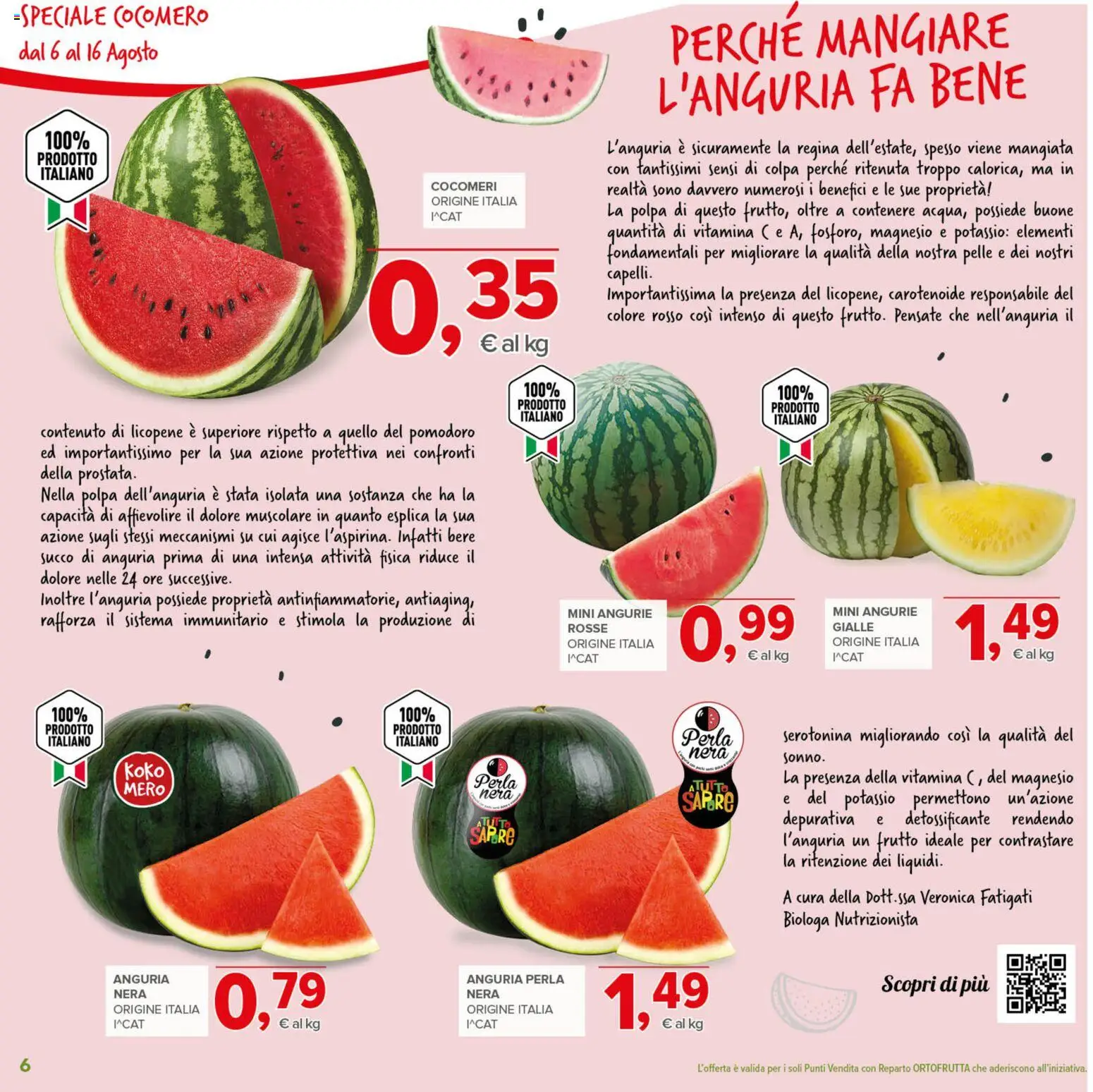 Volantino Todis del 06/08/2026 | Pagina: 6 | Prodotti: Succo, Pomodoro, Anguria