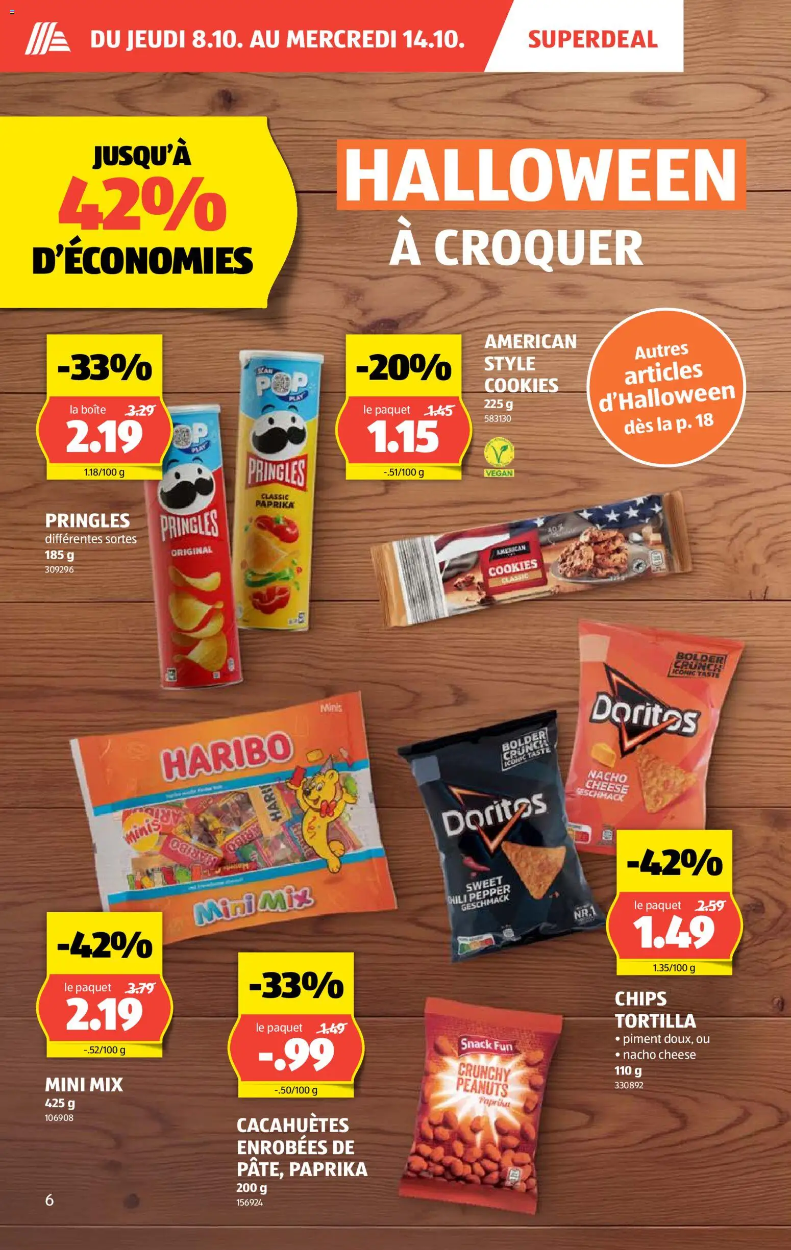 Aldi aktionen FR – gültig ab 08.10.2026 | Seite: 6 | Produkte: Paprika, Chips