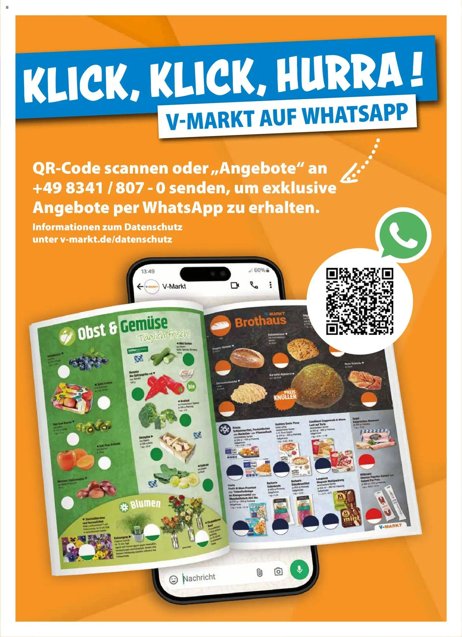 V-Markt Angebote – gültig ab 13.08.2026 | Seite: 26 | Produkte: Blumen, Gemüse, Obst, Nachricht