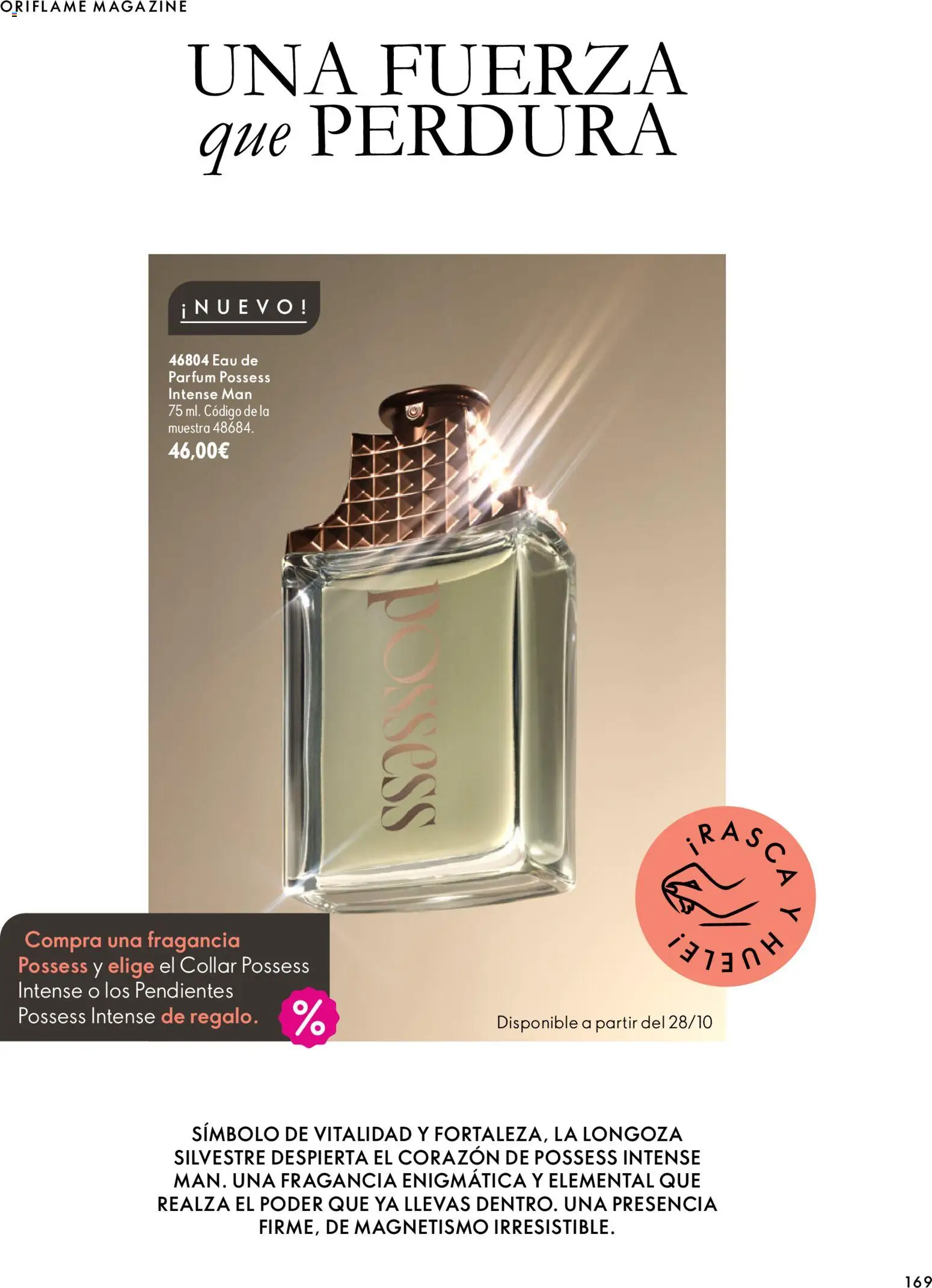 Oriflame - Catálogo Campaña 14 │ válido desde el 07/10/2026 | Página: 169 | Productos: Fragancia, Pendientes, Eau de parfum