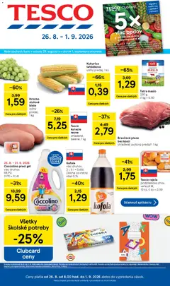 Tesco leták platný od 26.08.2026