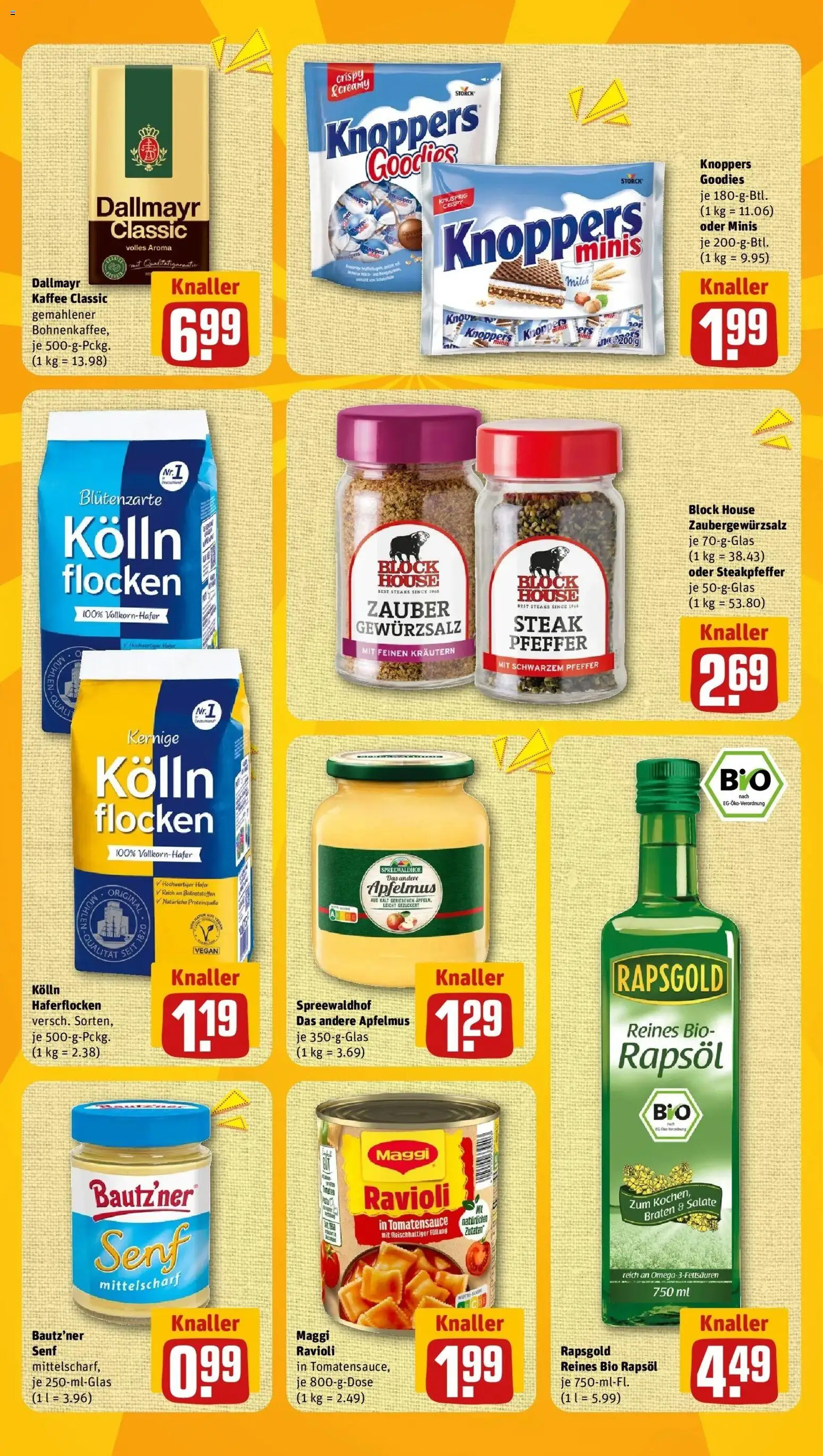 REWE Prospekt ab 07.09.2026 zum Blättern » Angebote | Seite: 12 | Produkte: Milch, Pfeffer, Steak, Flocken