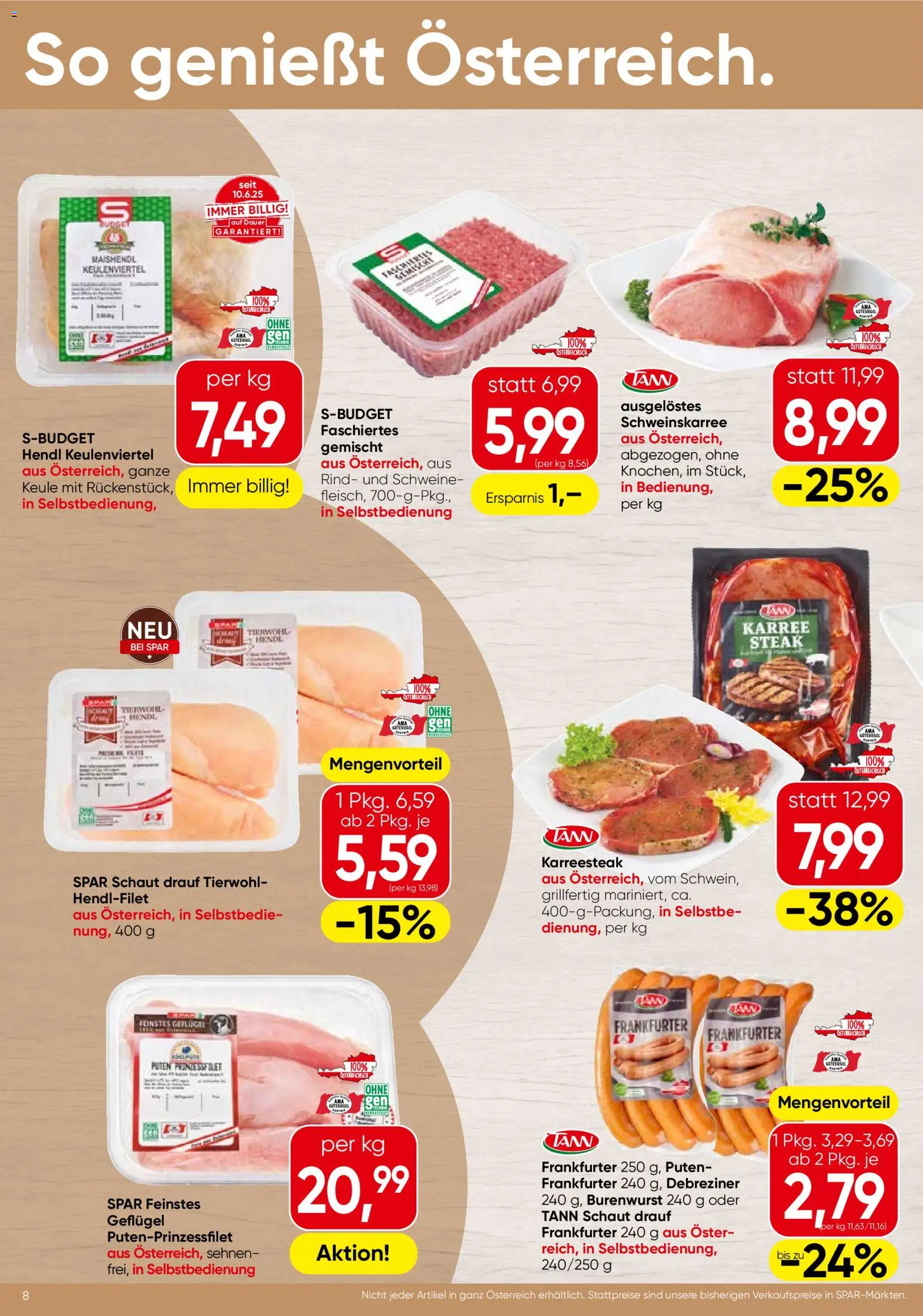 Spar Flugblatt - Oberösterreich gültig ab 07.05.2026 | Seite: 8