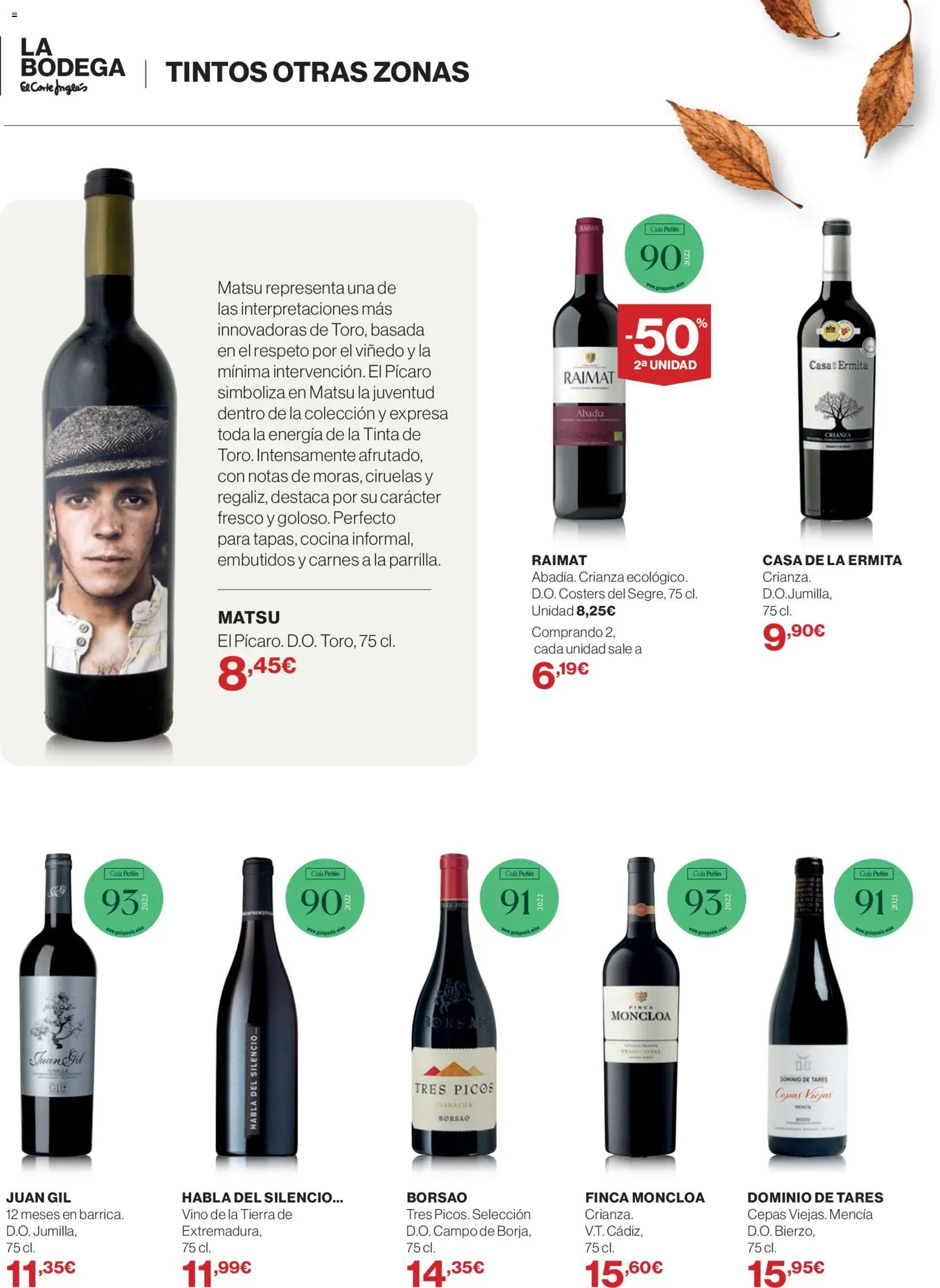 El Corte Inglés Bodega │ válido desde el 01/10/2026 | Página: 16 | Productos: Embutidos, Cocina, Ciruelas, Tierra