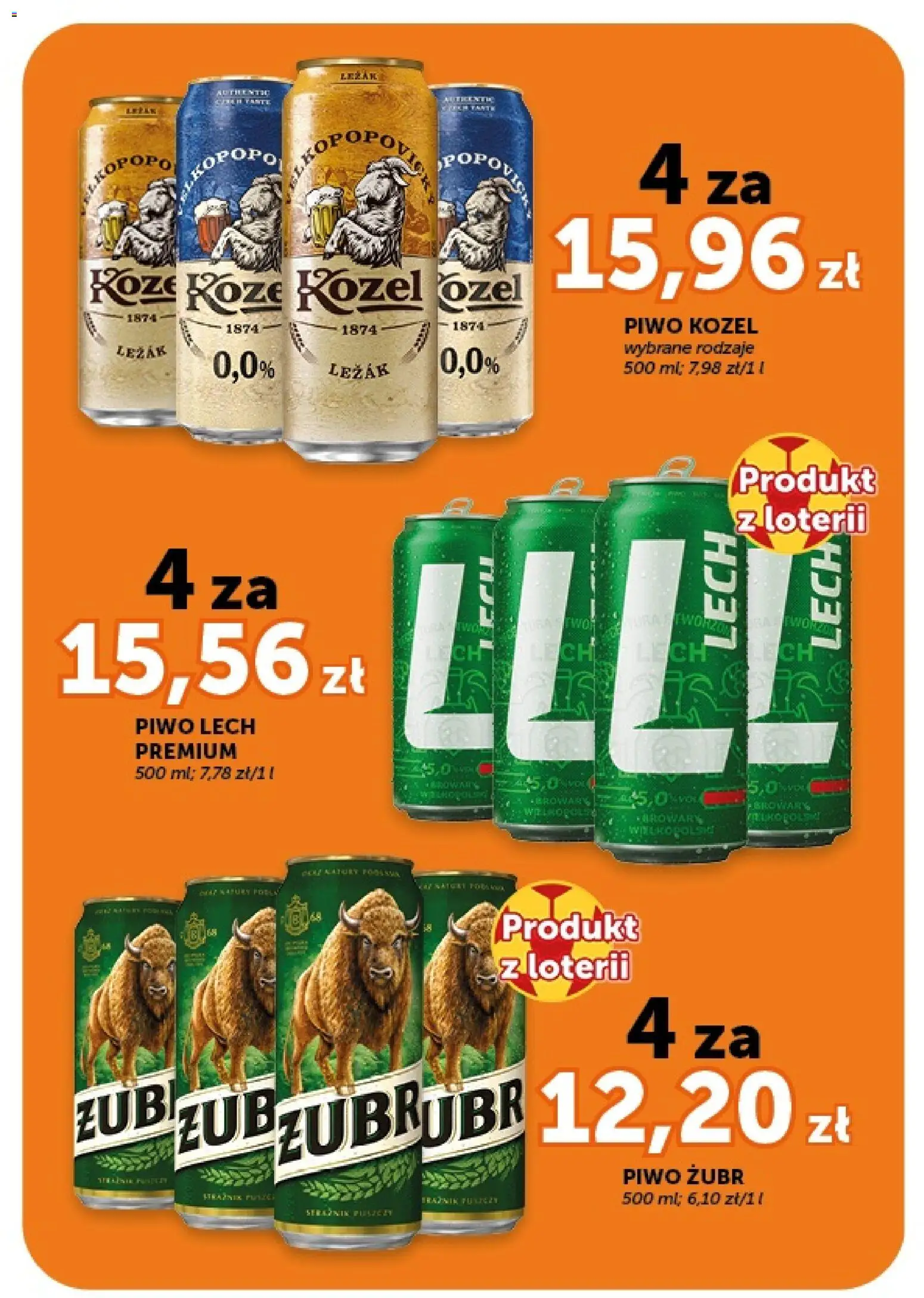 ABC gazetka od 16.07.2026 | Strona: 21 | Produkty: Piwo żubr, Leżak, Piwo, Piwo kozel