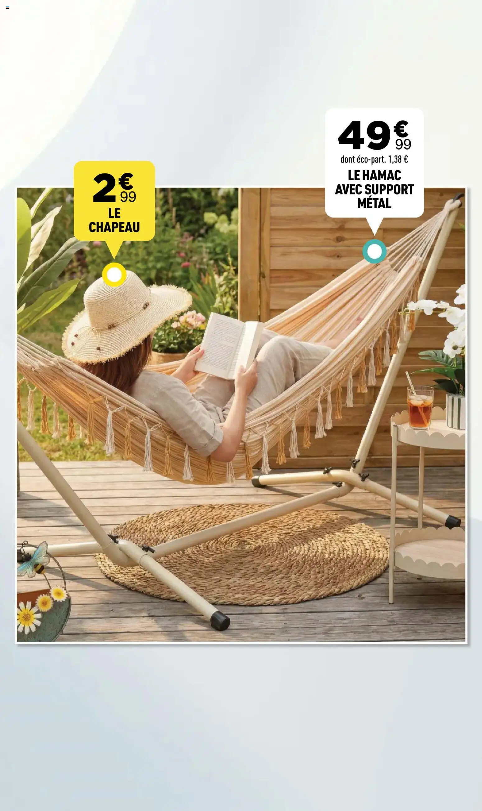 {H1} | Page: 22 | Produits: Hamac, Chapeau