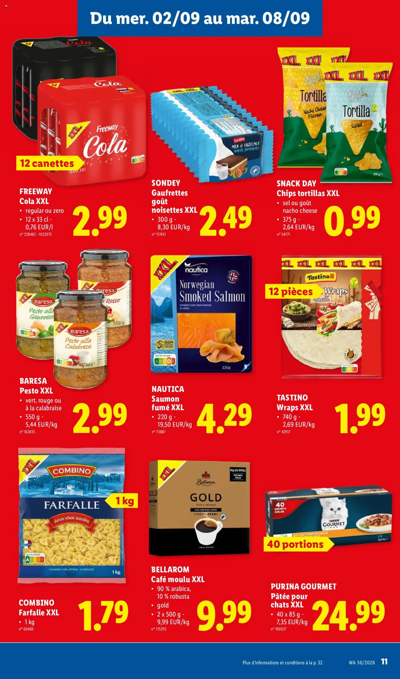{H1} | Pagina: 11 | Producten: Sandwich, Tortilla, La, Pesto