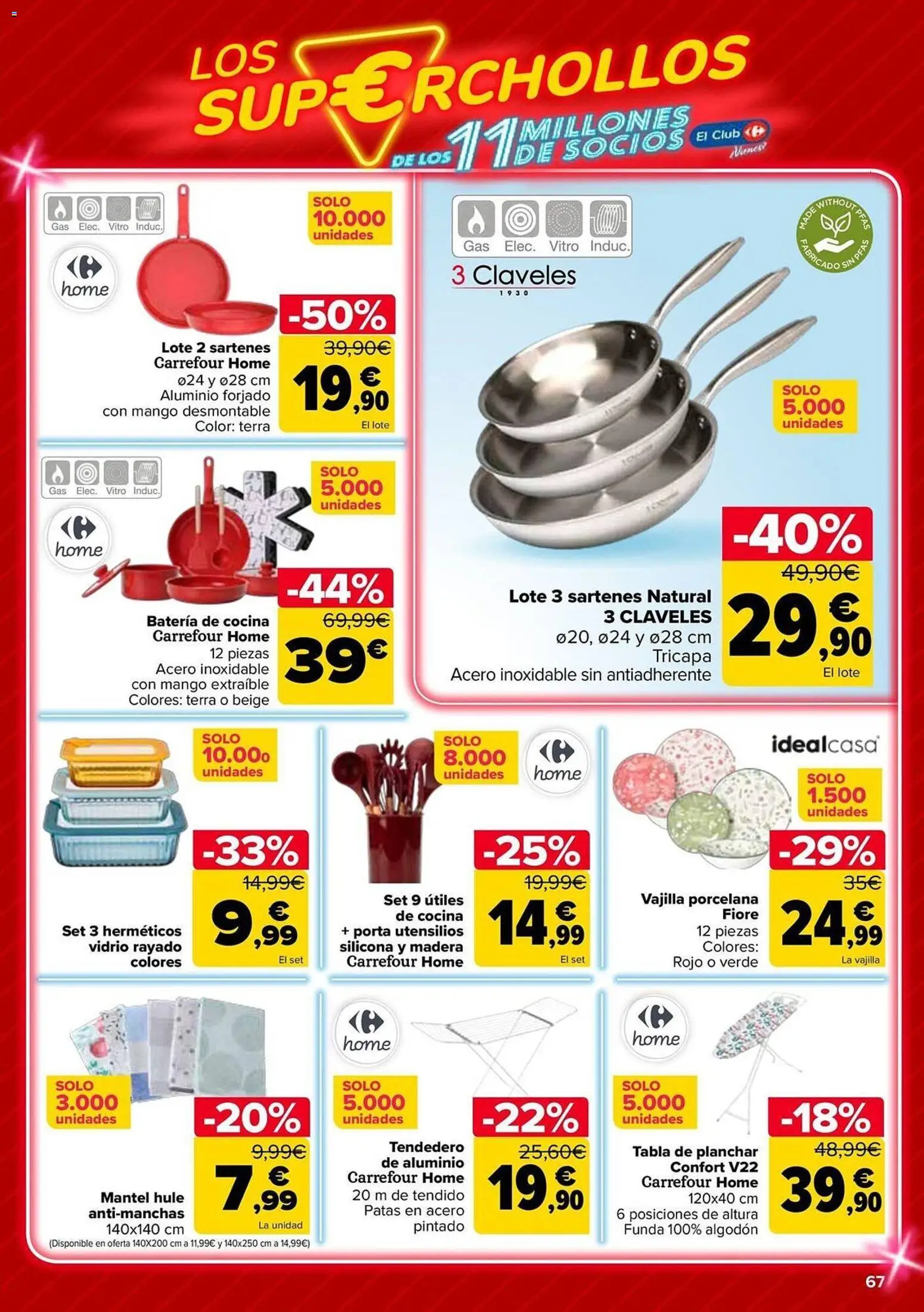Carrefour folleto │ válido desde el 12.05.2026 | Página: 67 | Productos: Mantel, Tendedero, Funda, Cocina