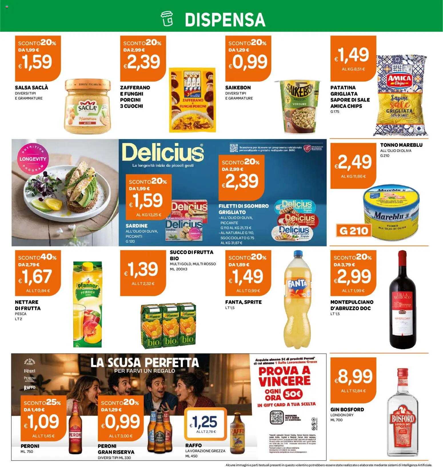 Volantino Ekom del 20/10/2026 | Pagina: 7 | Prodotti: Salsa, Sgombro, Succo di frutta, Sprite