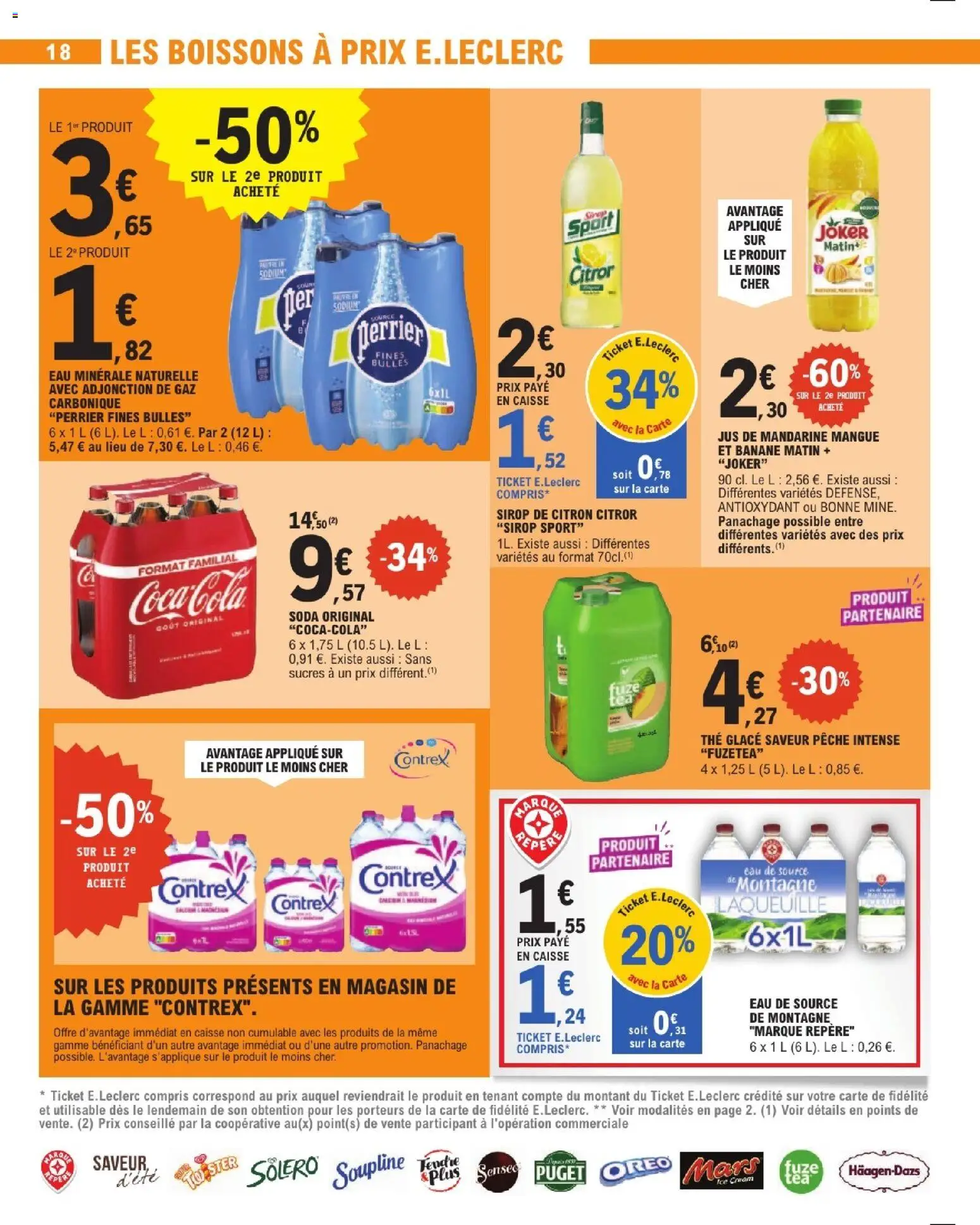 {H1} | Page: 18 | Produits: Citron, Pêche, Banane, Thé