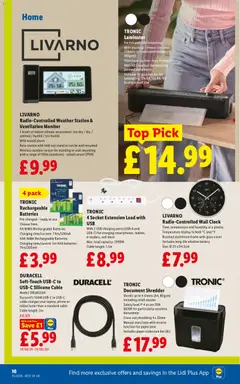 Preview of Weekly offers Lidl valid from 18/06/2026 | Page: 18 | Products: Extension lead, Weather station, USB, Marhacomb