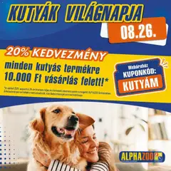 AlphaZoo akciós újság - amely érvényes a következő dátumtól: 2026.08.26.