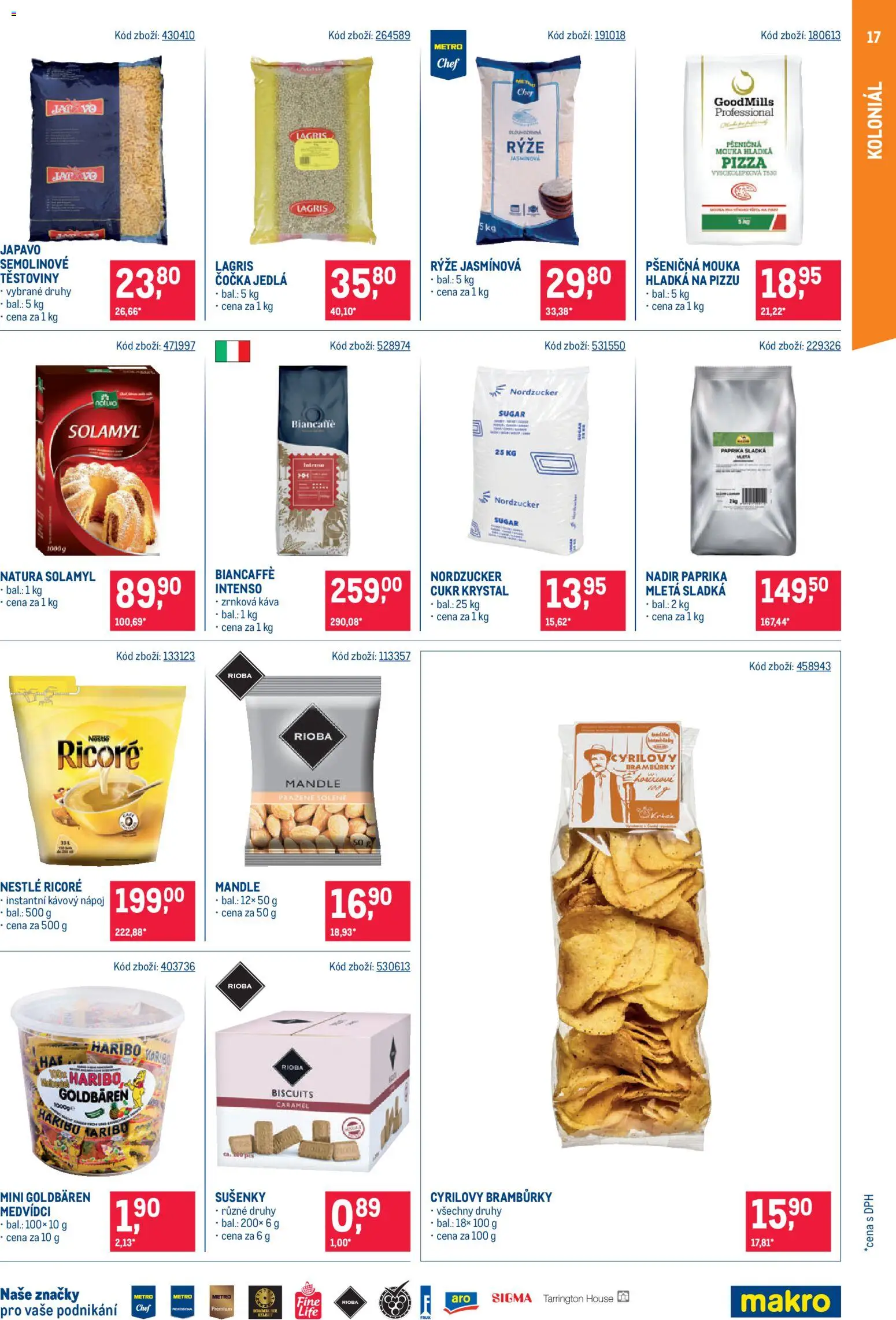 Makro leták - Gastronomie od 15.07.2026 | Strana: 17 | Produkty: Čočka, Káva, Pizza, Haribo