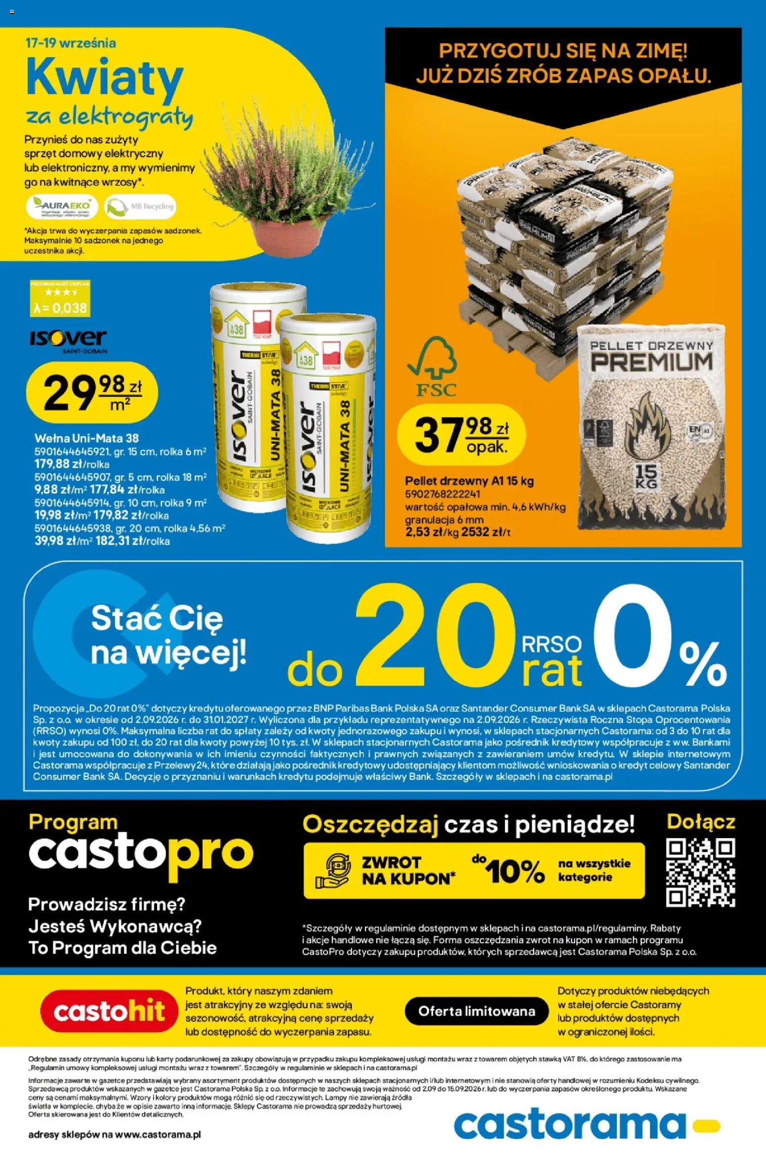Castorama gazetka od 02.09.2026 | Strona: 28 | Produkty: Pellet drzewny, Kwiaty