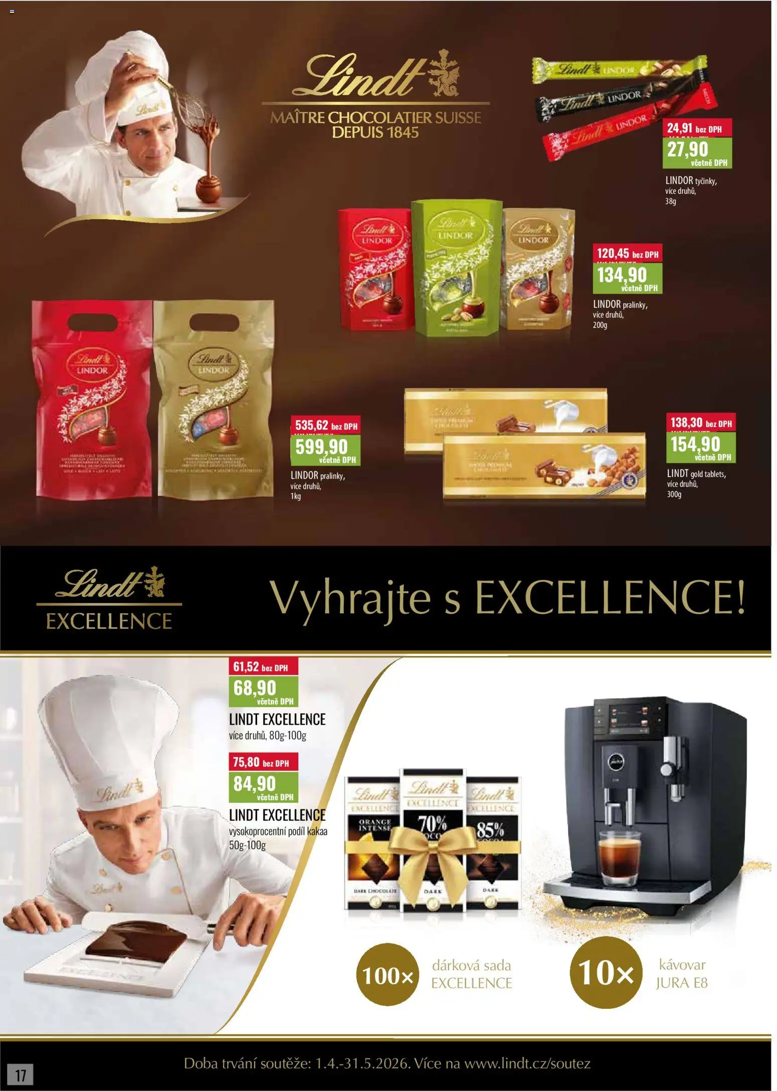 Ratio leták od 01.05.2026 | Strana: 18 | Produkty: Lindor, Lindt, Kávovar