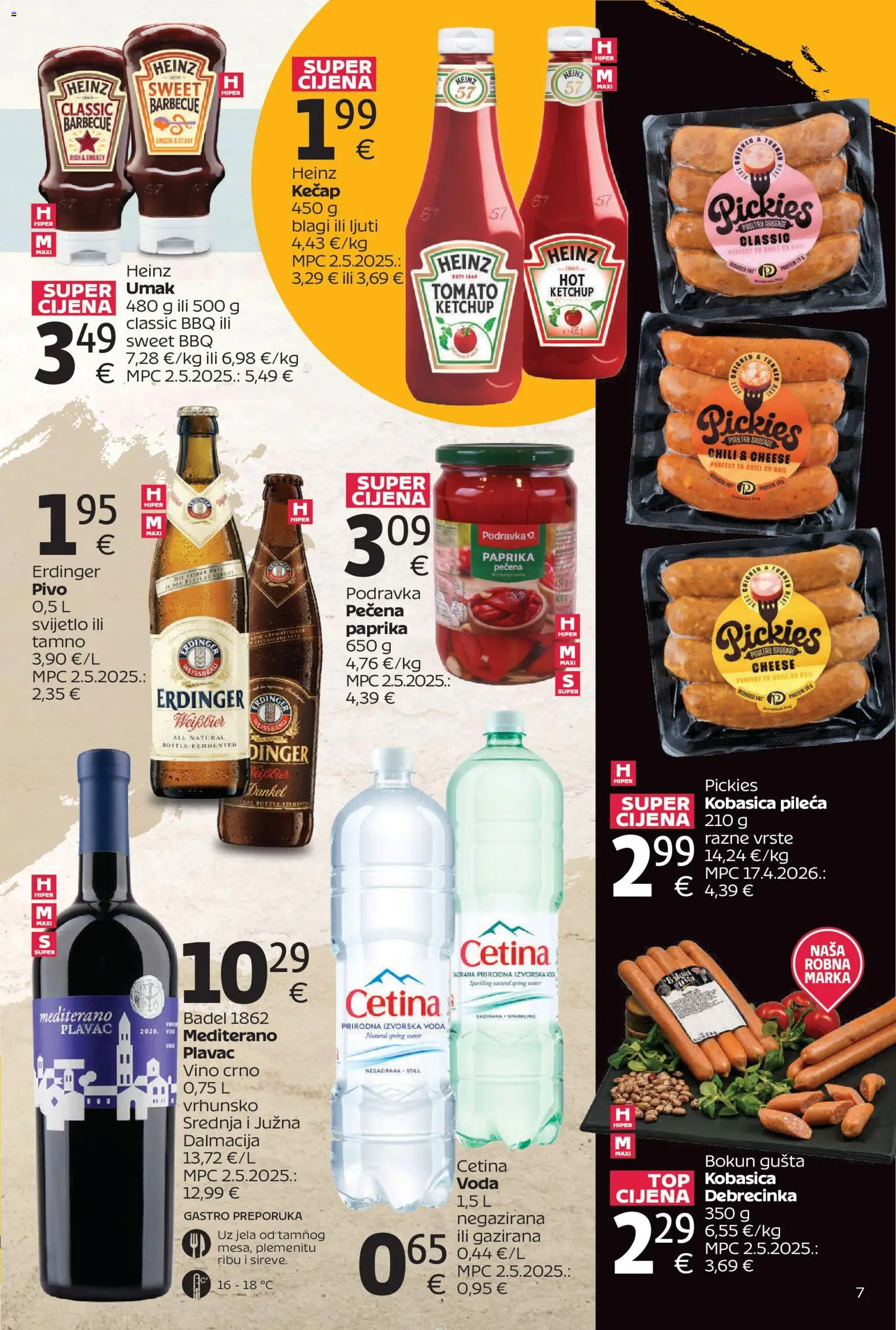 Tommy katalog | vrijedi od 27.04.2026 | Stranica: 7 | Proizvodi: Podravka, Pivo, Kečap, Voda