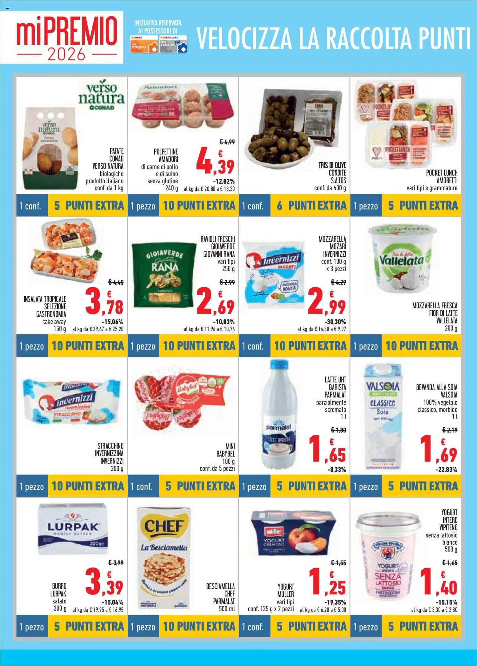 Volantino Conad del 23.04.2026 | Pagina: 4 | Prodotti: Suino, Olive, Ravioli, Besciamella