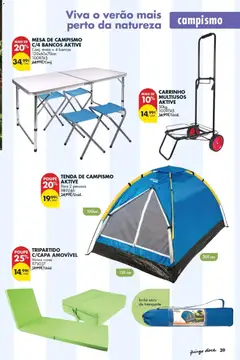 Pré-visualização Pingo Doce Bazar Verão 2 válido de 30/06/2026 | Página: 39 | Produtos: Tenda, Mesa