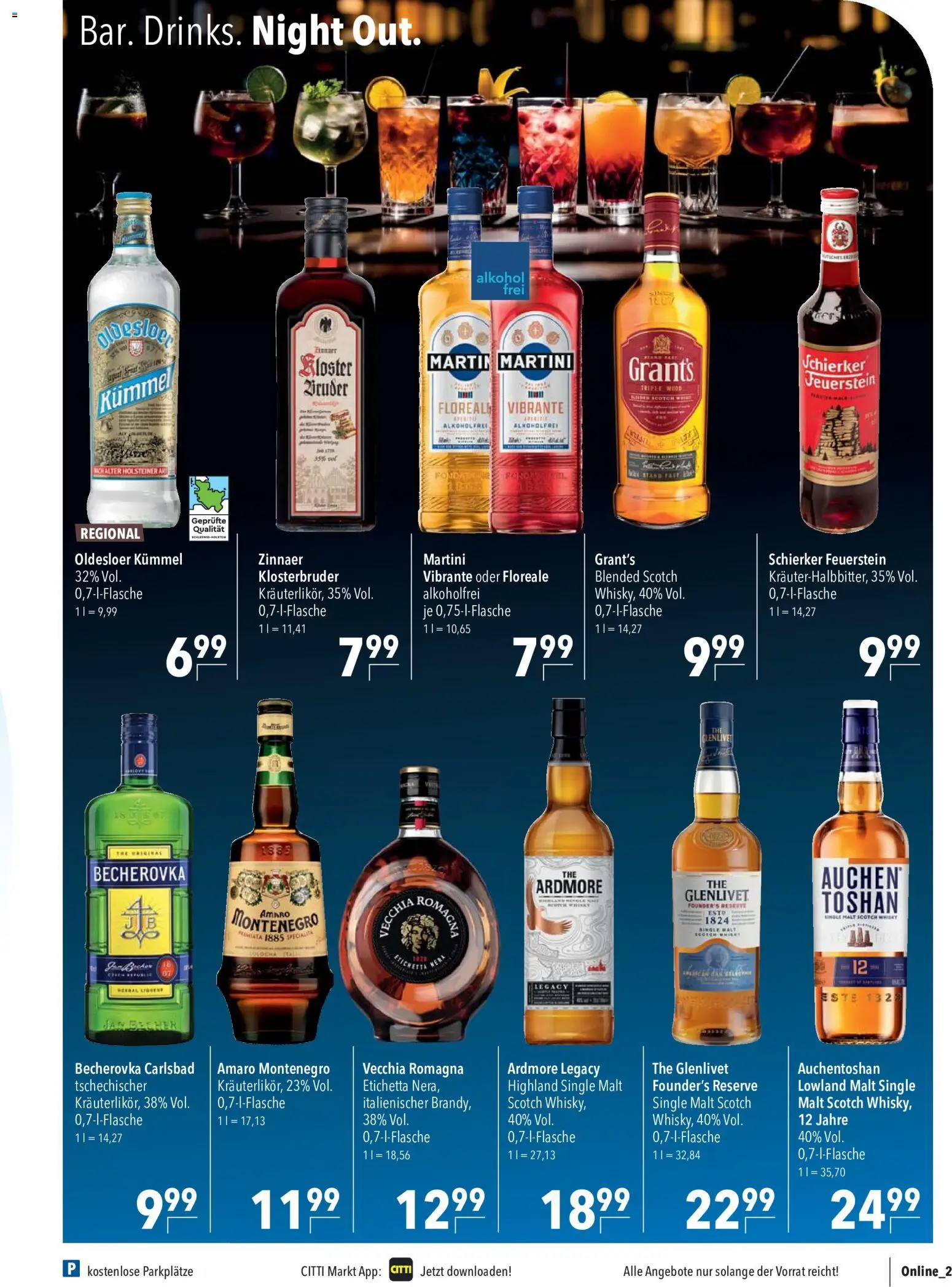 CITTI Markt Prospekt – gültig ab 23.09.2026 | Seite: 17 | Produkte: Martini, Whisky, Oldesloer