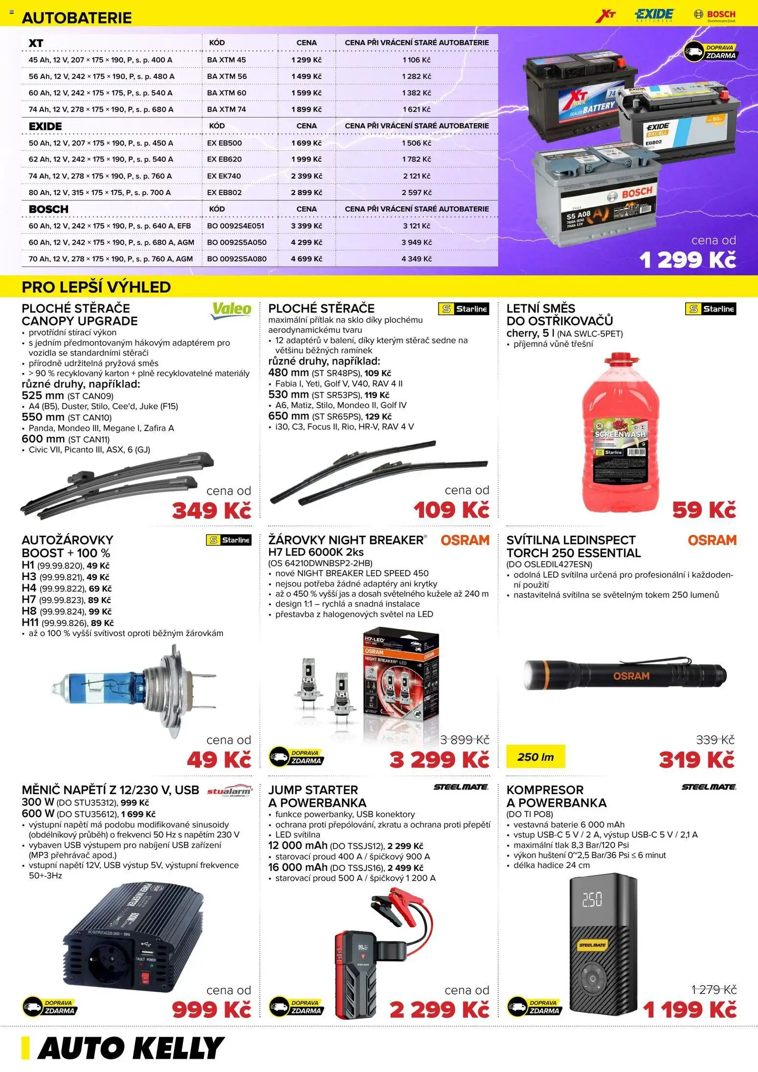 Auto Kelly leták od 30.06.2026 | Strana: 10 | Produkty: LED svítilna, Přehrávač, USB, Kompresor