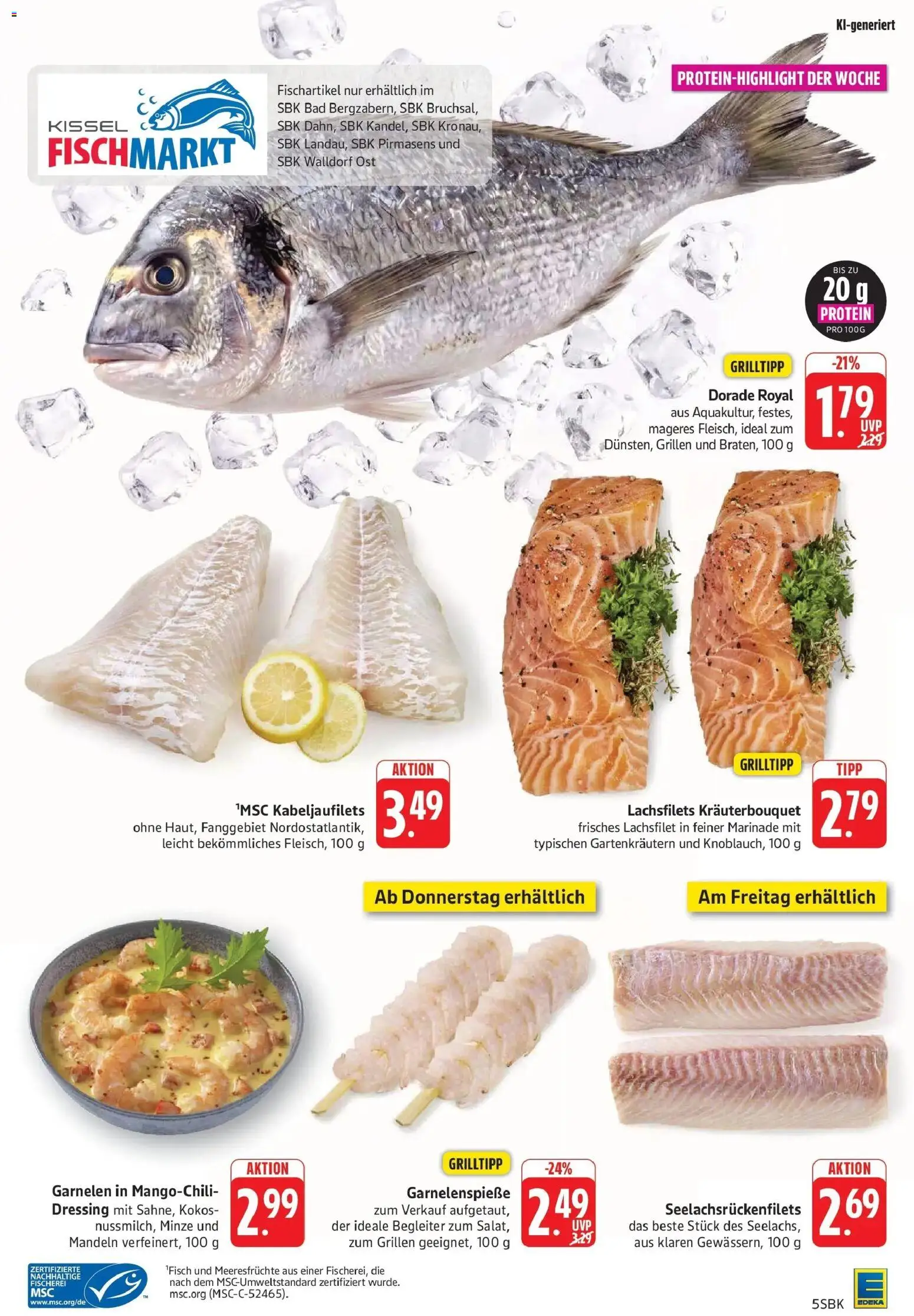 Edeka Prospekt Walldorf (ab 17.08.2026) » Angebote Online | Seite: 5 | Produkte: Bad, Dressing, Garnelen, Mandeln
