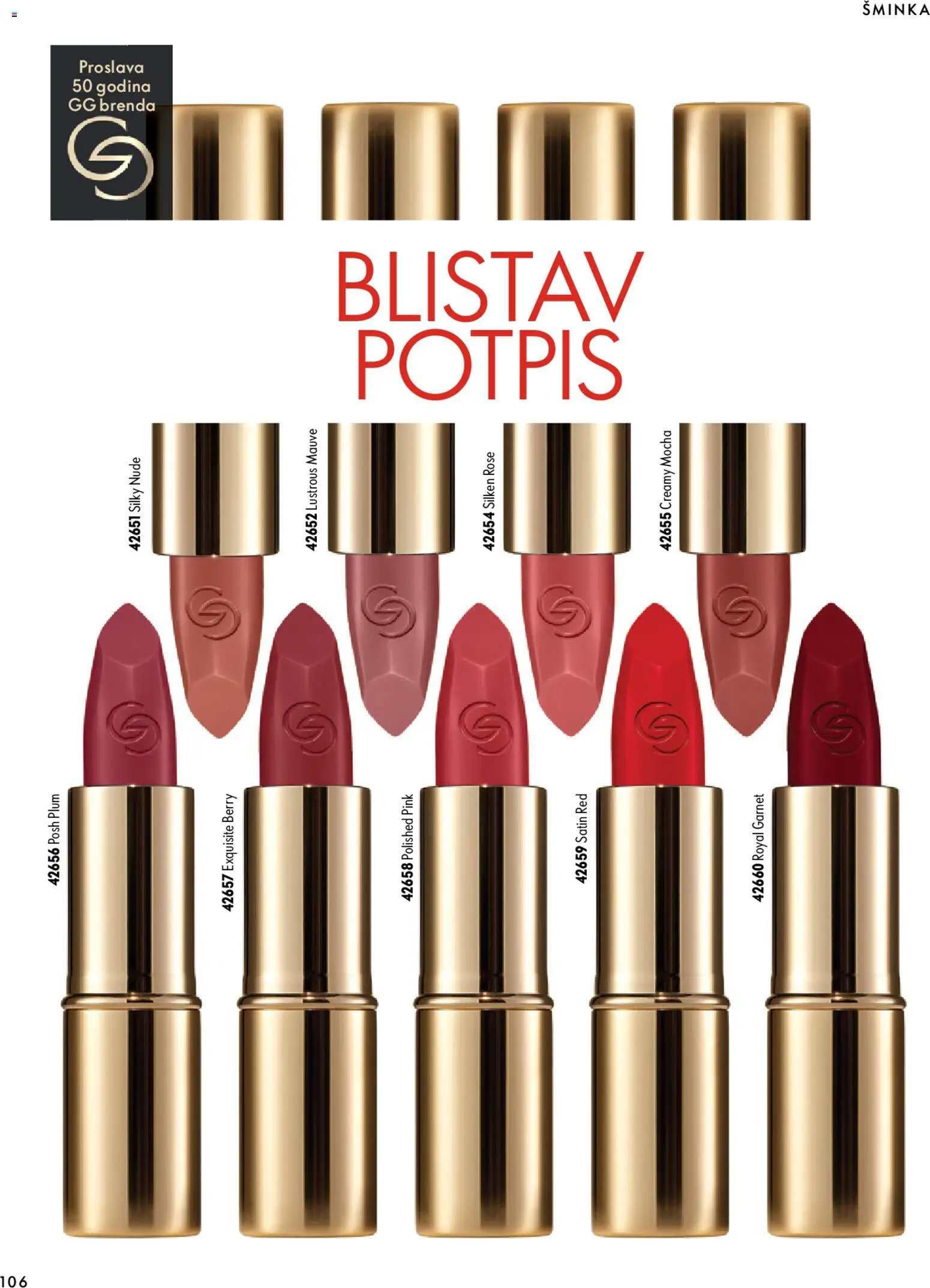 Oriflame katalog - važi od 07.10.2026 | Strana: 106 | Proizvode: Šminka