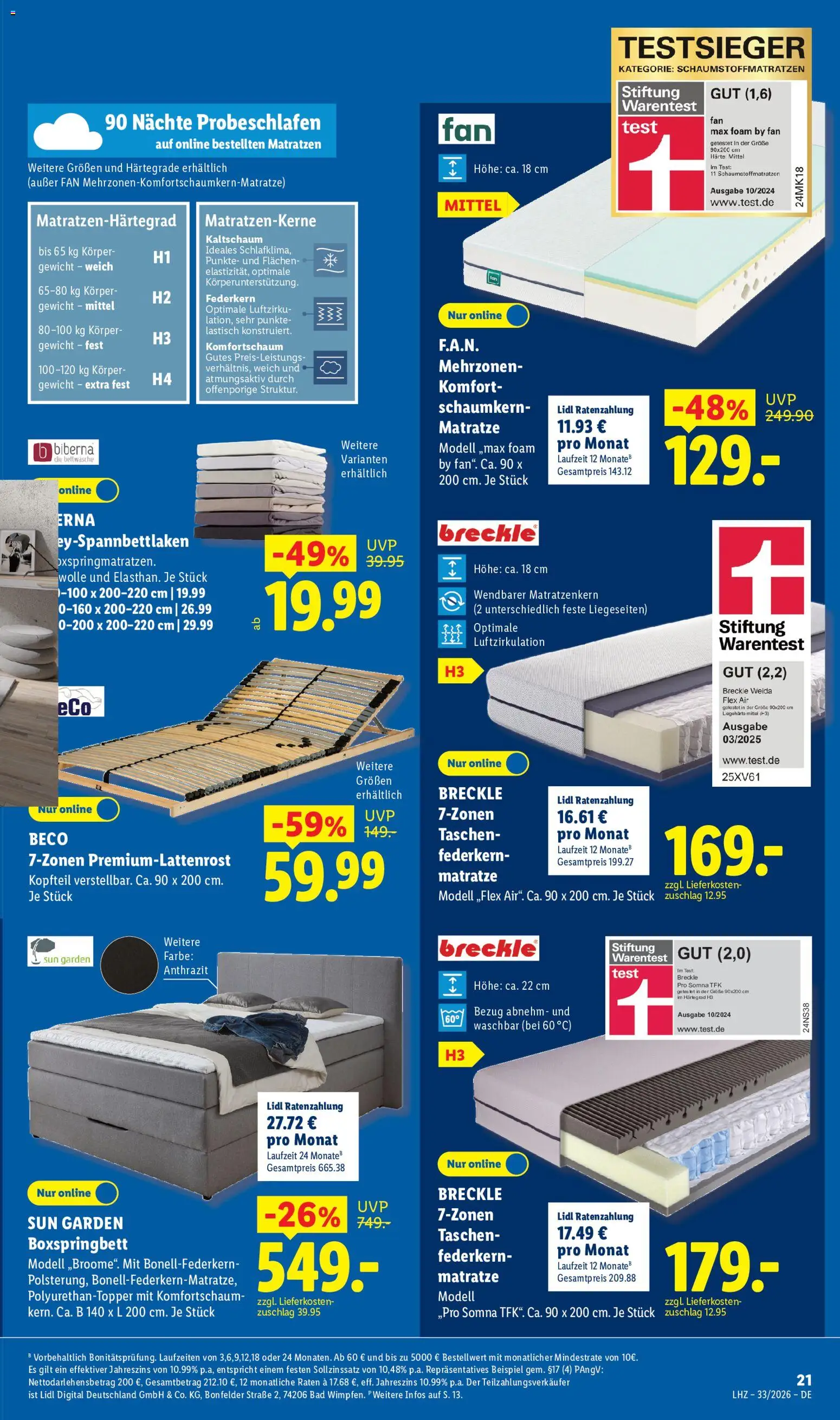 Lidl Německo leták od 10.08.2026 | Strana: 21 | Produkty: Test