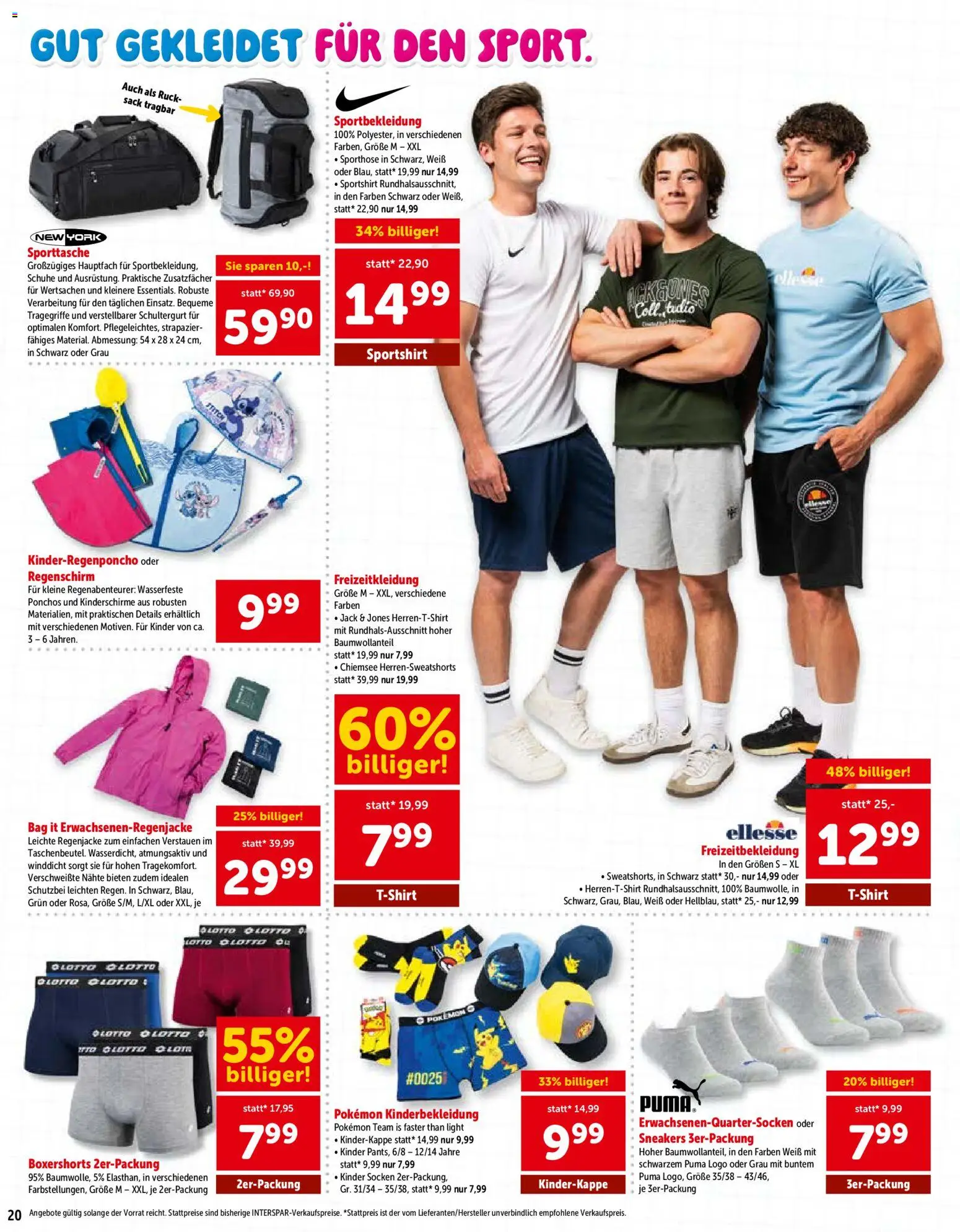 Interspar So Macht Schule Spass gültig ab 25.06.2026 | Seite: 20 | Produkte: Socken, Regenschirm