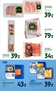 Coop 365 - Tilbudsavis uge 28 gyldig fra 09/07/2026 | Side: 5 | Produkter: Ribs, Fisk, Koteletter, Spinat